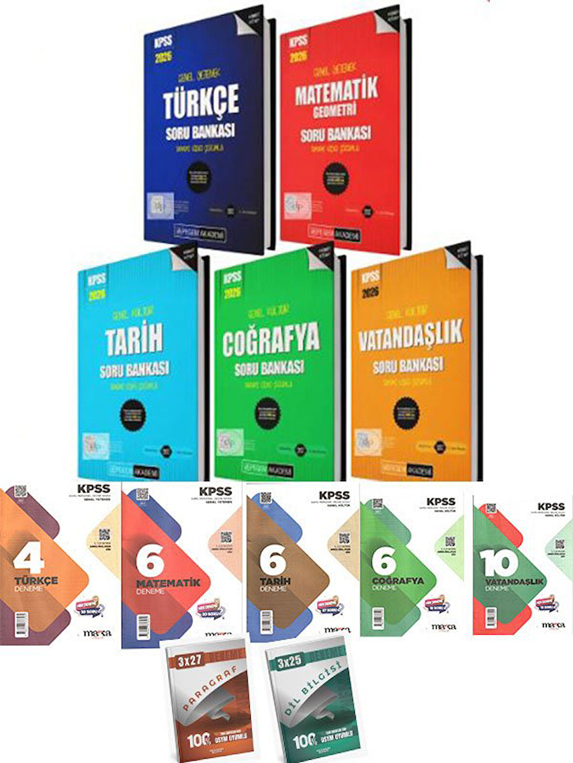 Pegem Akademi 2026 Lisans Kpss Gygk Pegem 5li Soru Bankası Seti Ve Marka 2026 Kpss 7 li Branş Deneme Seti 