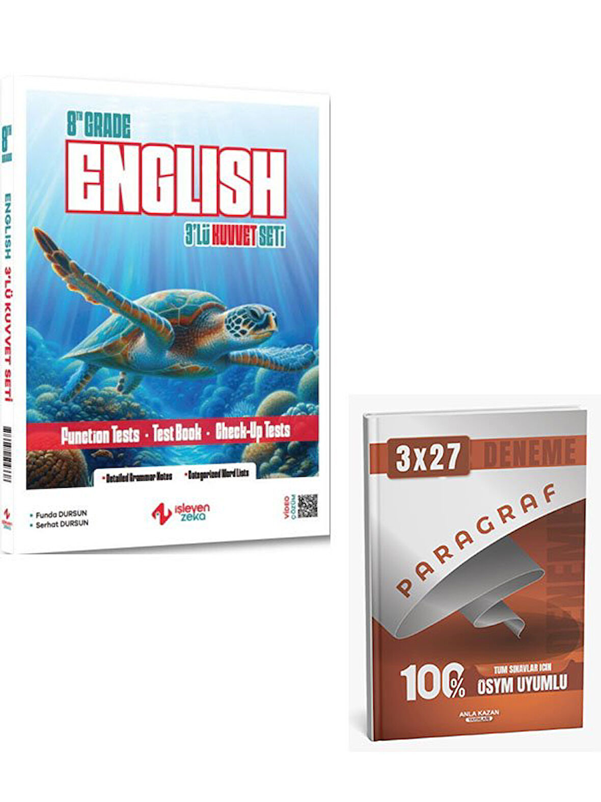 İşleyen Zeka 2026  8. Sınıf İngilizce 3 lü Kuvvet Serisi Seti+Anla Kazan Paragraf