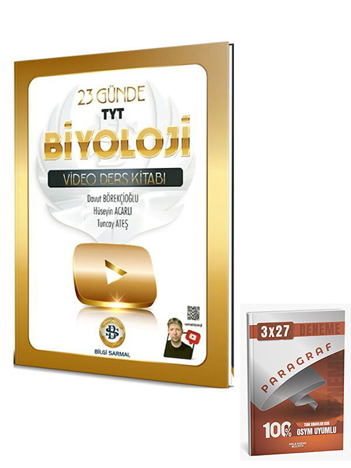 BilgiSarmal 2026 TYT Biyoloji 23 Günde Video Ders Kitabı+Anla Kazan Paragraf