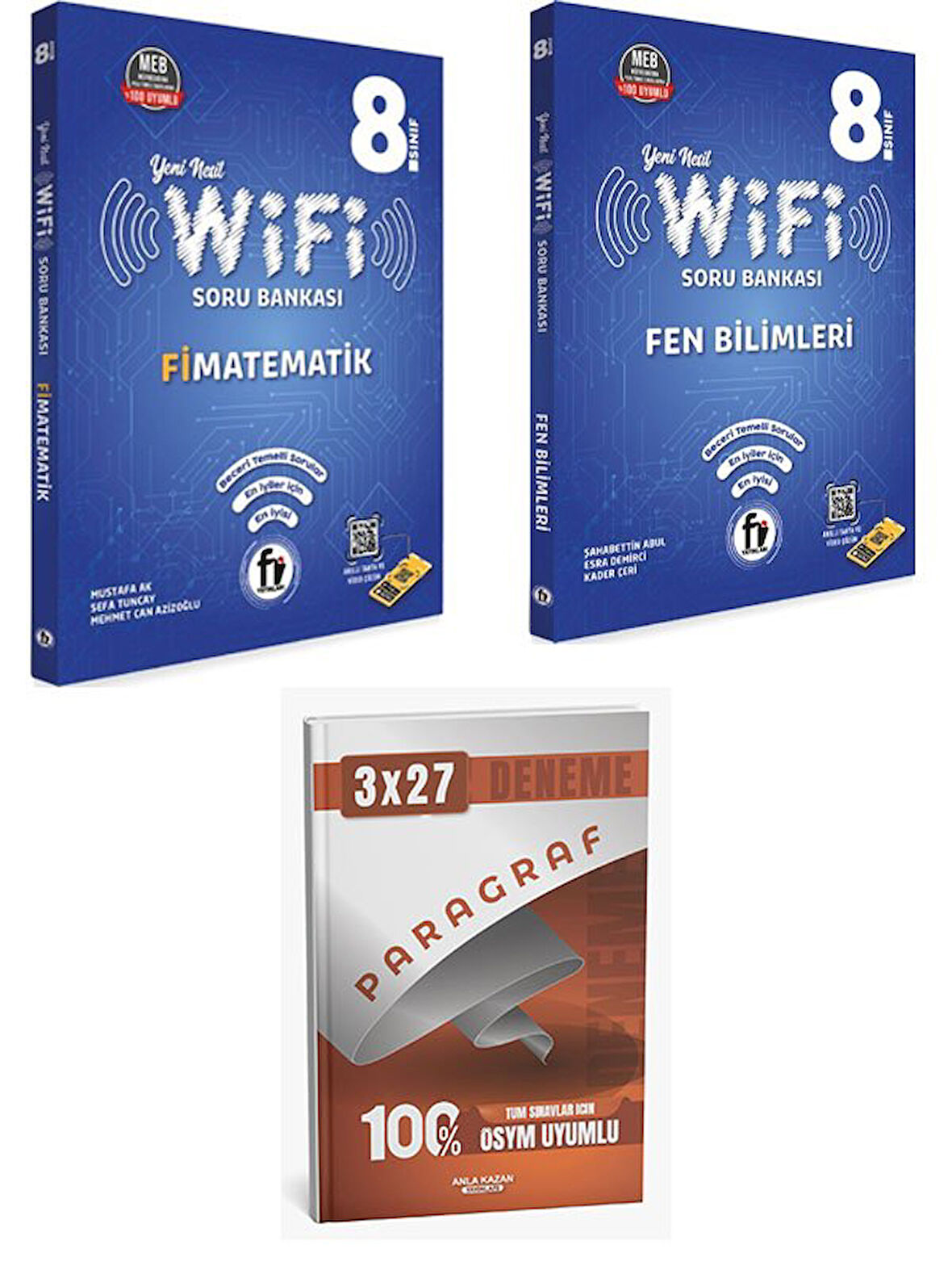 Fi 2026 8. Sınıf Matematik+Fen Bilimleri Wifi Soru Bankası Set+Anla Kazan Paragraf