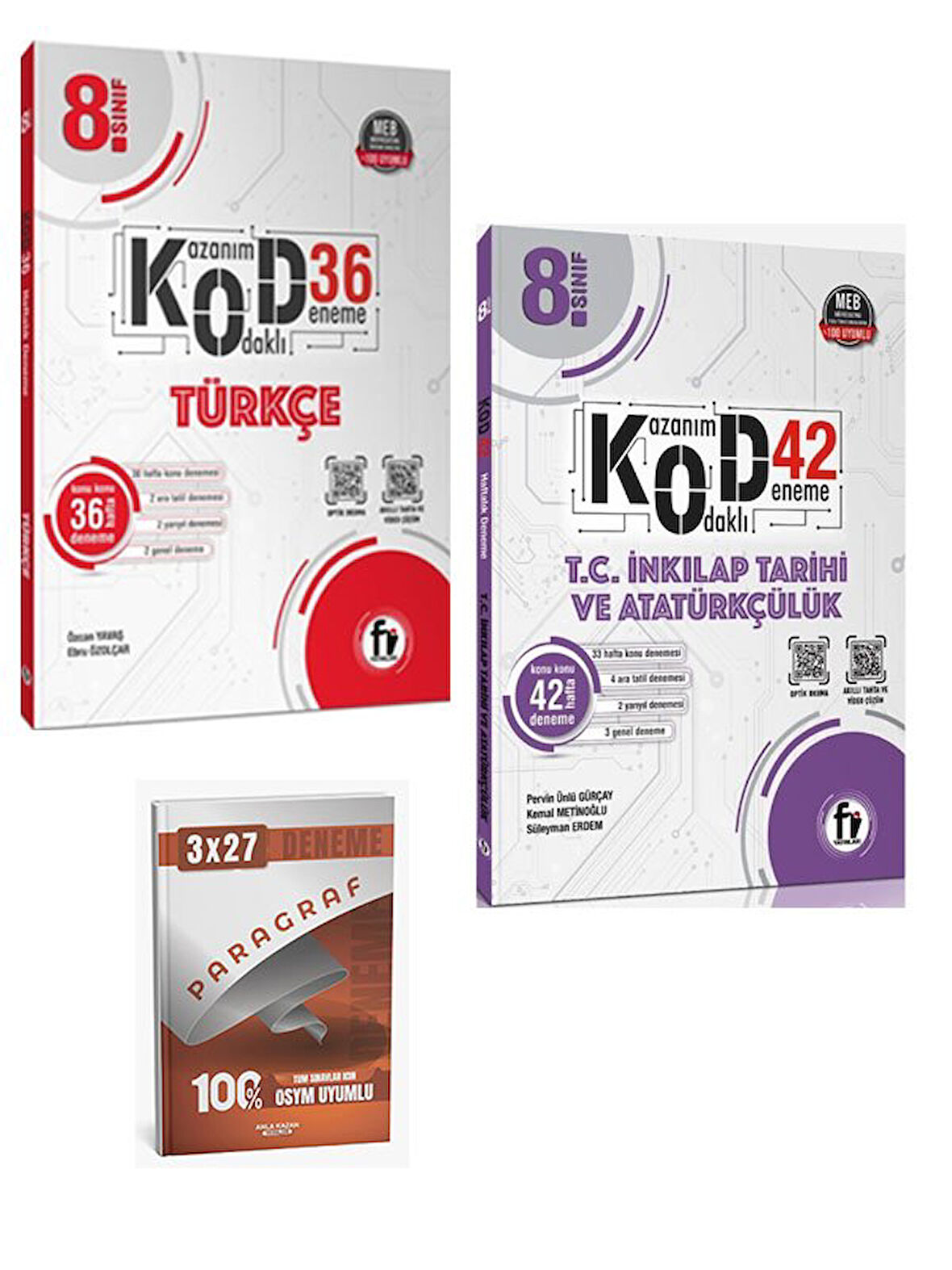 Fi 2026 8. Sınıf Türkçe+İnkılap Tarihi ve Atatürkçülük Kod Deneme+Anla Kazan Paragraf