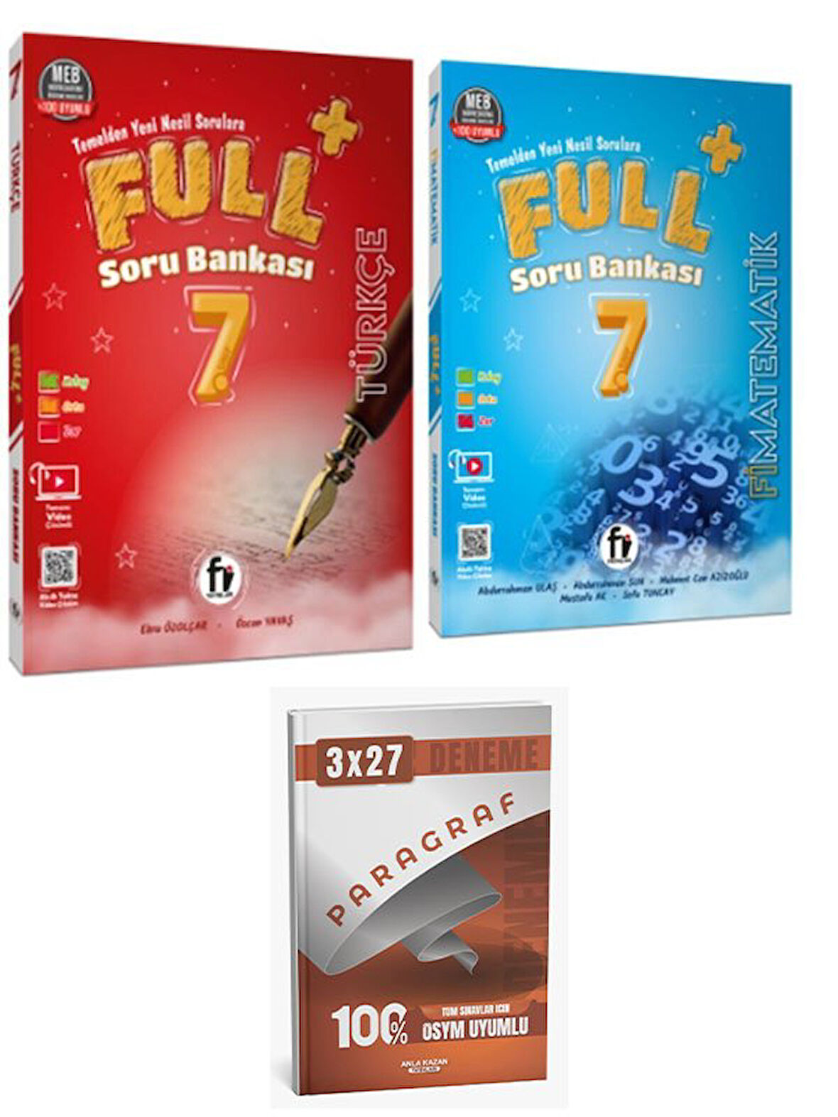 Fi 2026 7. Sınıf Türkçe+Matematik  FULL Soru Bankası+Anla Kazan Paragraf