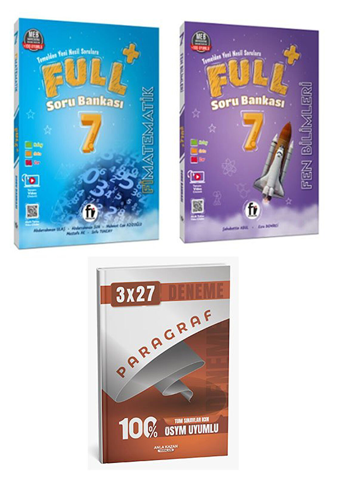 Fi 2026 7. Sınıf Matematik+Fen Bilimleri FULL Soru Bankası Seti+Anla Kazan Paragraf