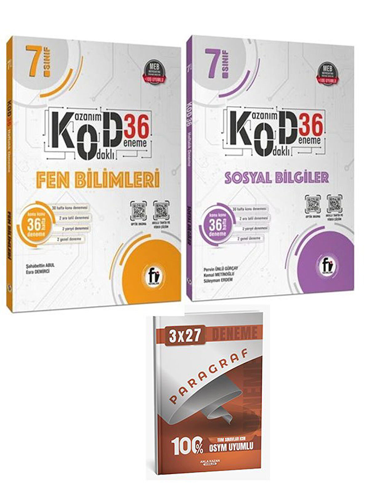 Fi 2026 7. Sınıf Fen Bilimleri+Sosyal Bilgiler Kod36 Deneme+Anla Kazan Paragraf