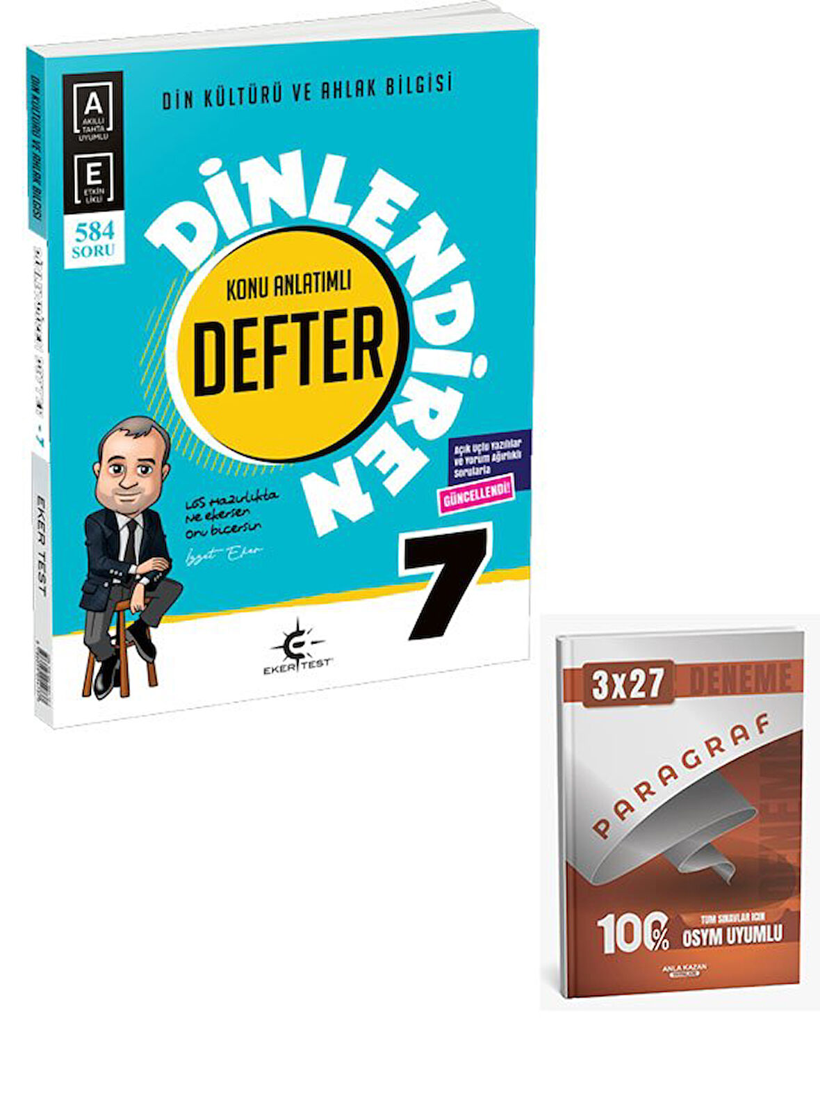 Eker Test 2026  7. Sınıf Din Kültürü ve Ahlak Bilgisi Dinlendiren Konu Anlatımlı Defter+Anla Kazan Paragraf