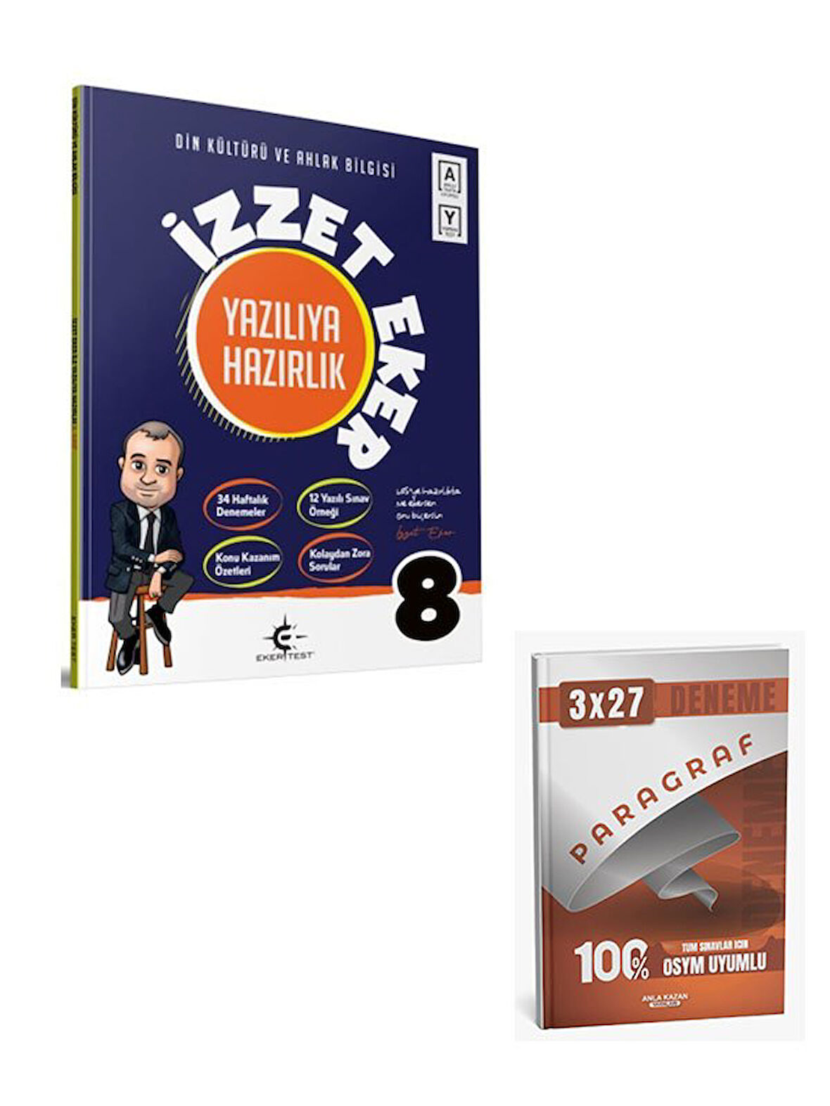 Eker Test 2026 8. Sınıf Din Kültürü ve Ahlak Bilgisi İzzet Eker ile Yazılıya Hazırlık+Anla Kazan Paragraf