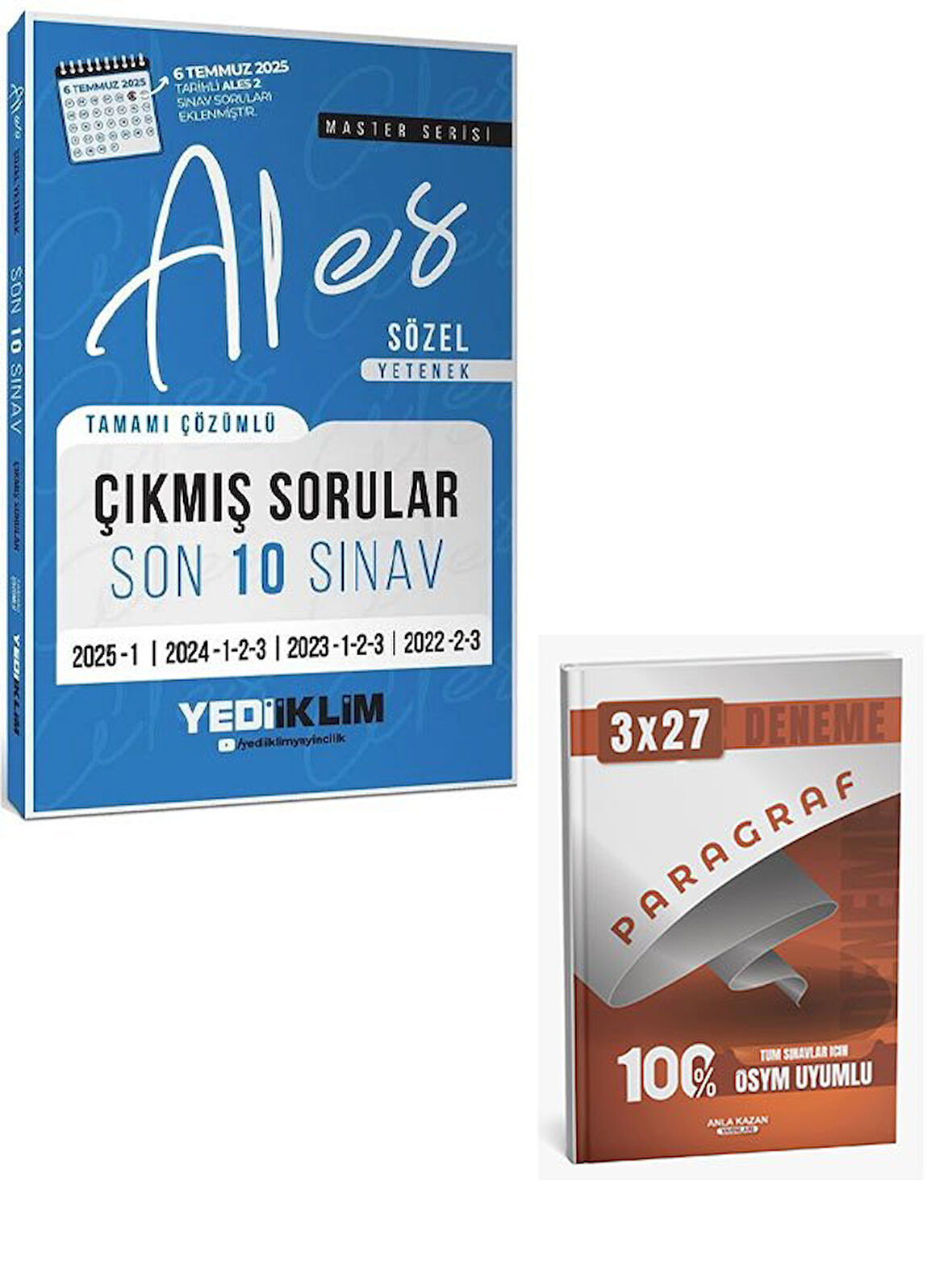 Yediiklim 2026 ALES Master Sözel Yetenek Çıkmış Sorular Son 10 Sınav Çözümlü+Anla Kazan Paragraf