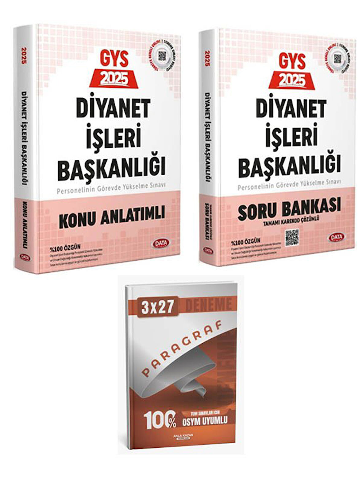 Data Yayınları 2025 Diyanet İşleri Başkanlığı Personelin Görevde Yükselme Sınavı Konu+Soru+Anla Kazan Paragraf