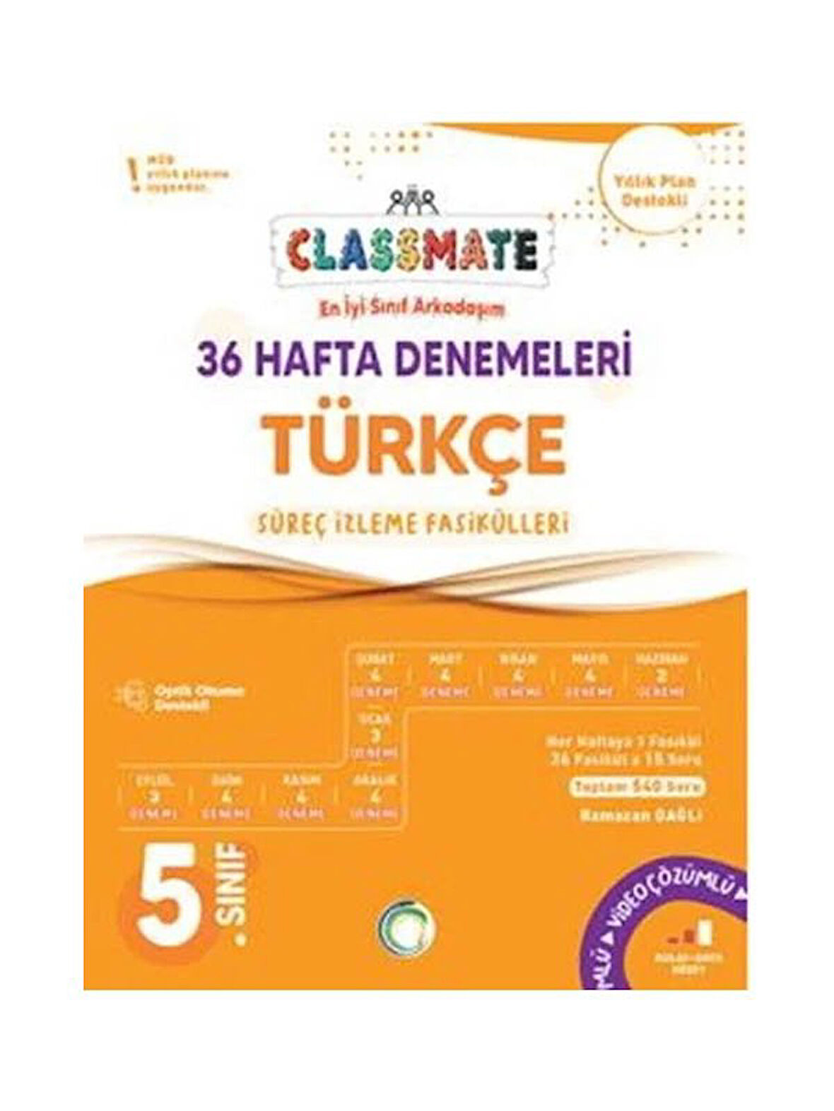 Okyanus 2026 5. Sınıf Türkçe Classmate 36 Hafta Denemeleri Çözümlü Yeni Müfredat