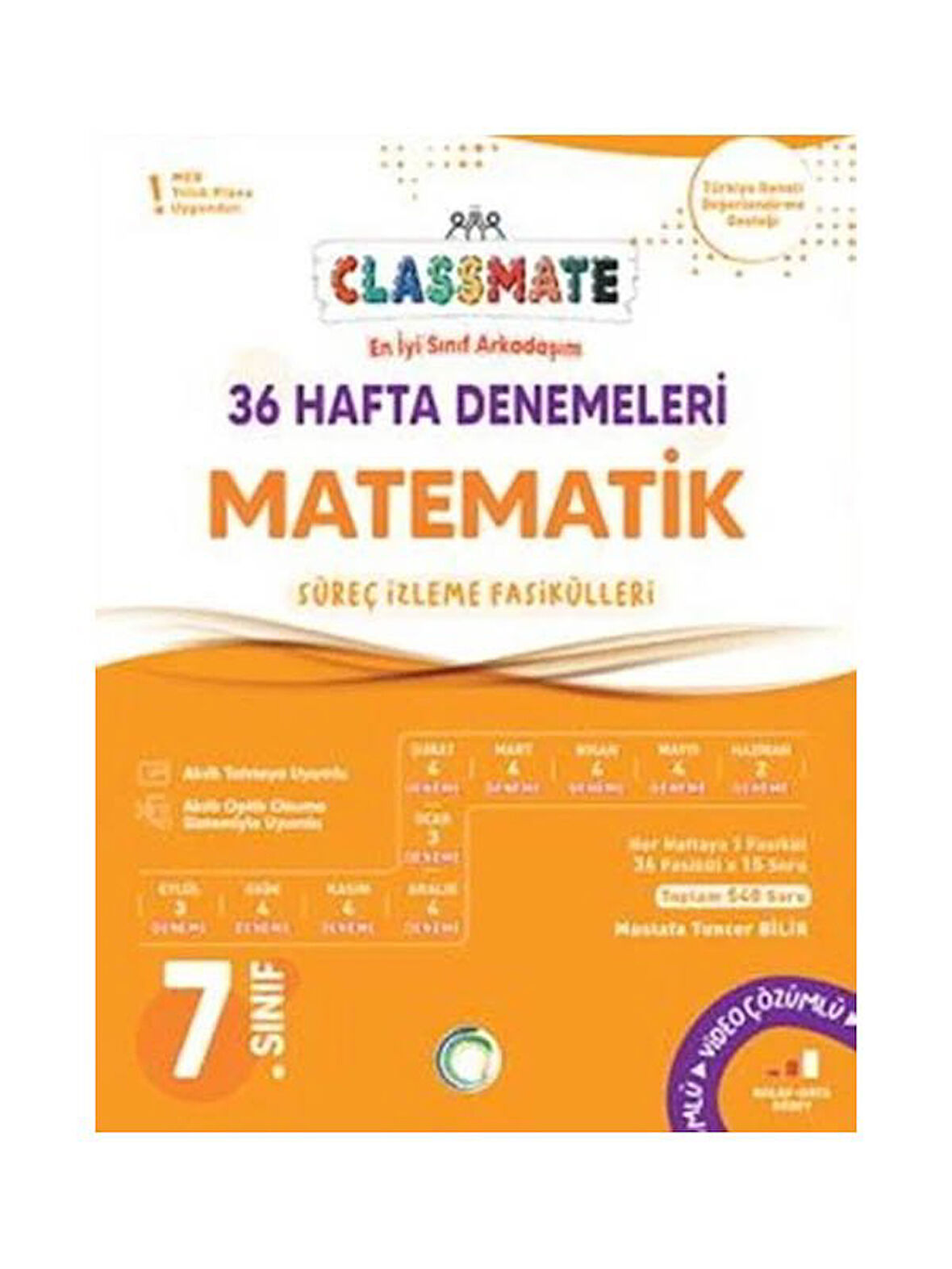 Okyanus 2026  7. Sınıf Matematik Classmate 36 Hafta Denemeleri Çözümlü