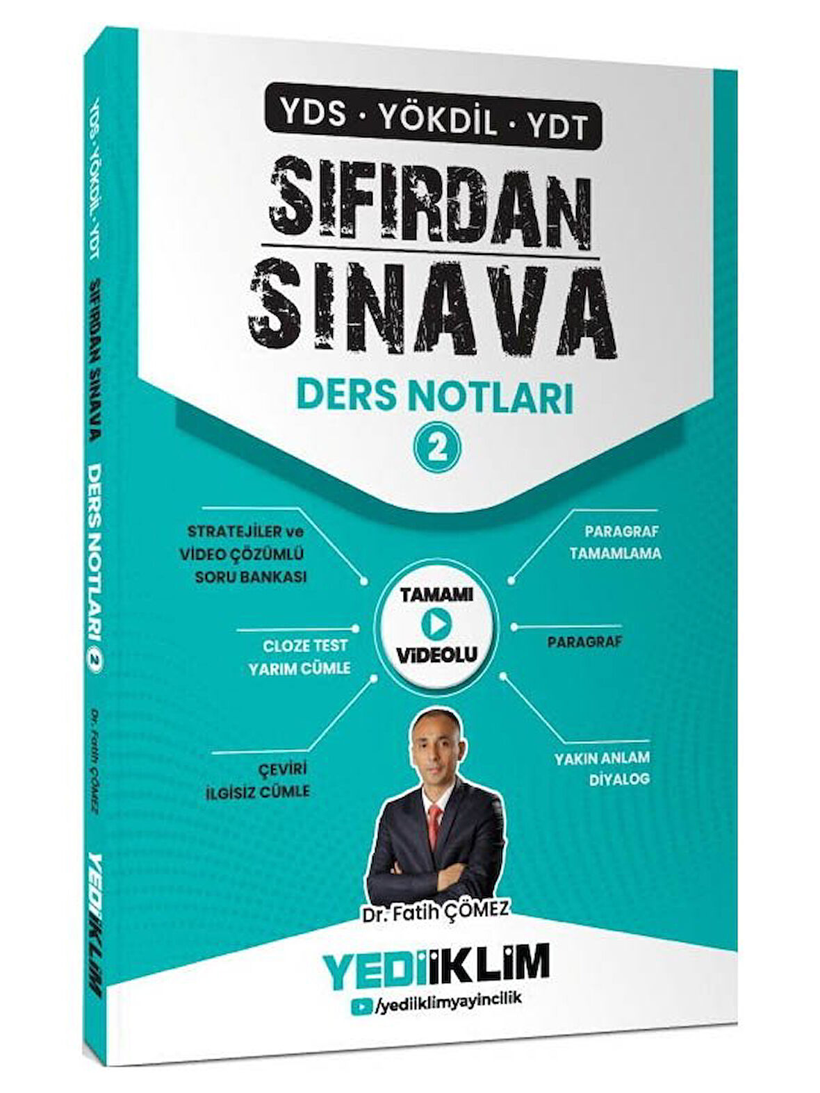 Yediiklim 2026 YDS YÖKDİL YDT Sıfırdan Sınava Tamamı Videolu Ders Notları 2. Kitap