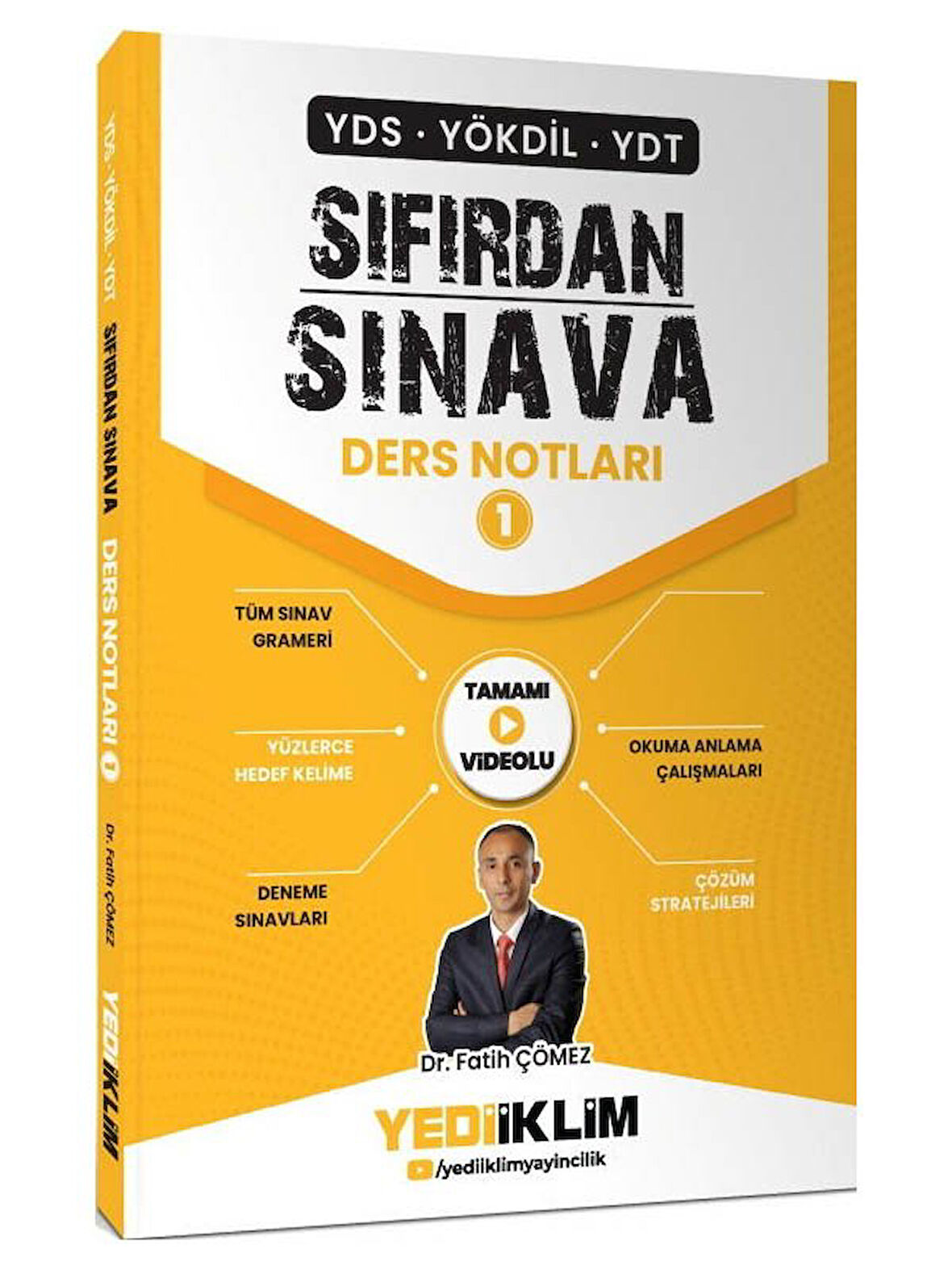 Yediiklim 2026 YDS YÖKDİL YDT Sıfırdan Sınava Tamamı Videolu Ders Notları 1. Kitap