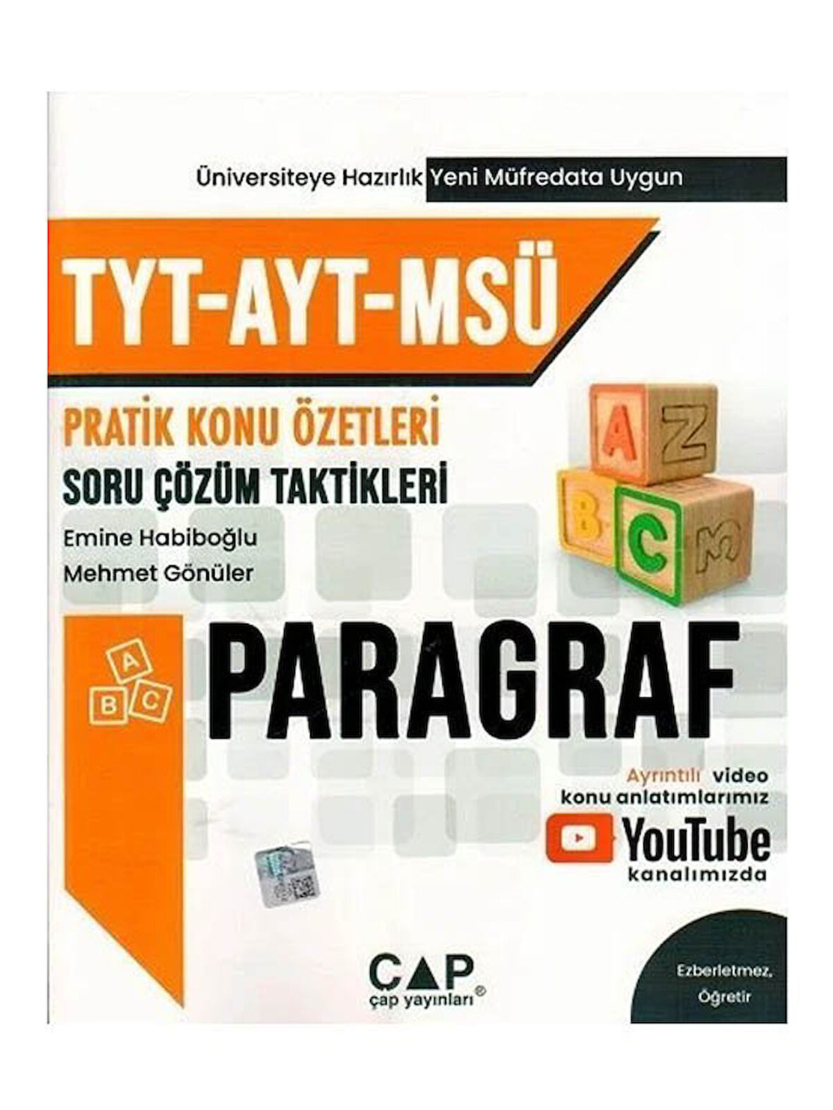 Çap 2026 YKS TYT AYT MSÜ Paragraf Pratik Konu Özetleri