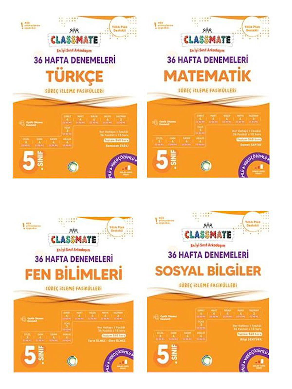 Okyanus 2026 5. Sınıf TÜm Dersler Classmate 36 Hafta Denemeleri Çözümlü Yeni Müfredata Uygun