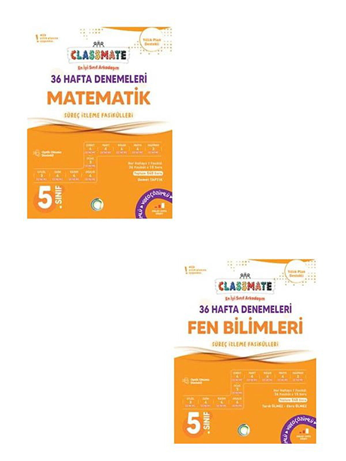 Okyanus 5. Sınıf Matematik+Fen Bilimleri  Classmate 36 Hafta Denemeleri Çözümlü Yeni Müfredata Uygun