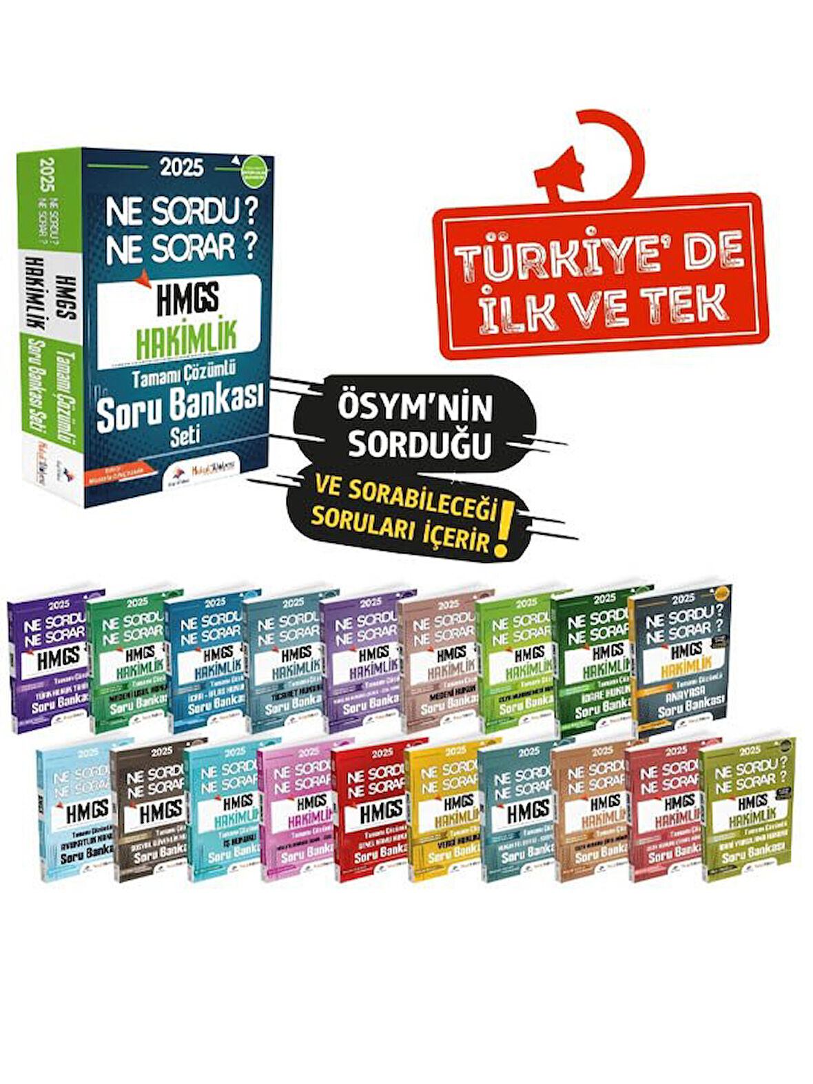 Dizgi Kitap 2025 Hukuk Atölyesi HMGS Hakimlik Ne Sordu Ne Sorar Soru Bankası Modüler Set