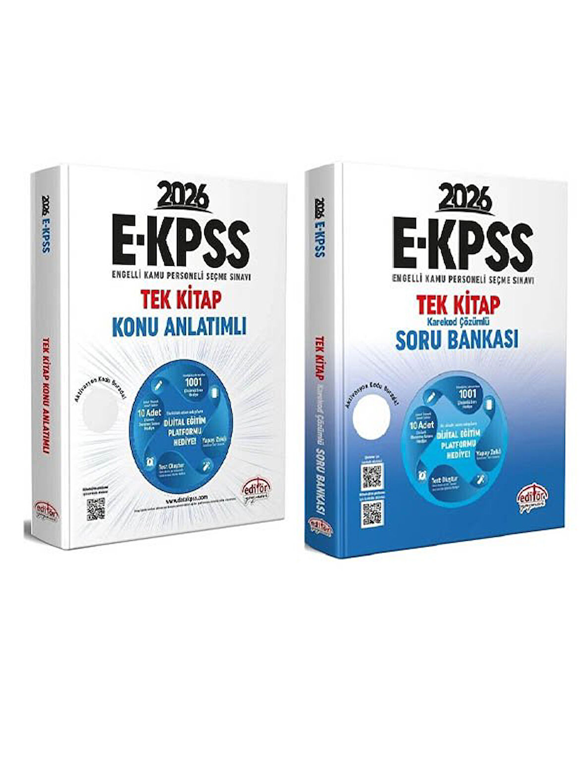 Editör 2026 EKPSS Konu + Soru Bankası 2 li Set 