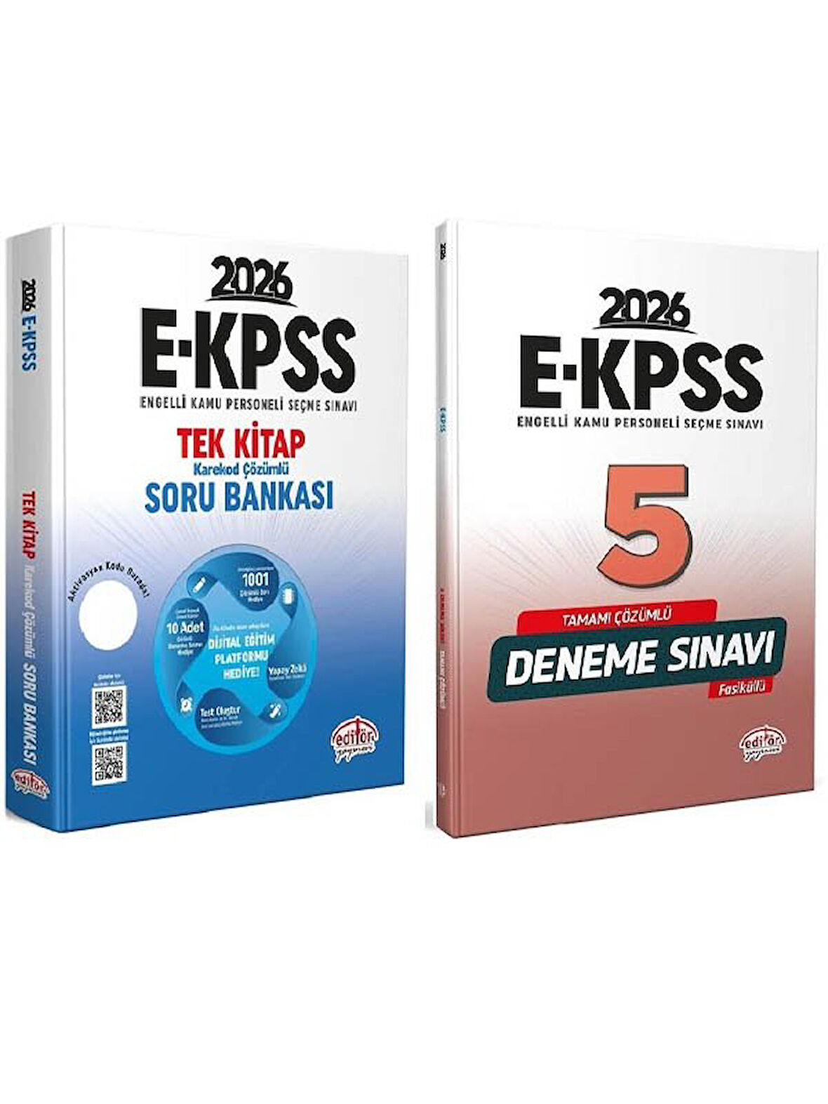 Editör 2026 EKPSS Soru Bankası + 5 Deneme 2 li Set