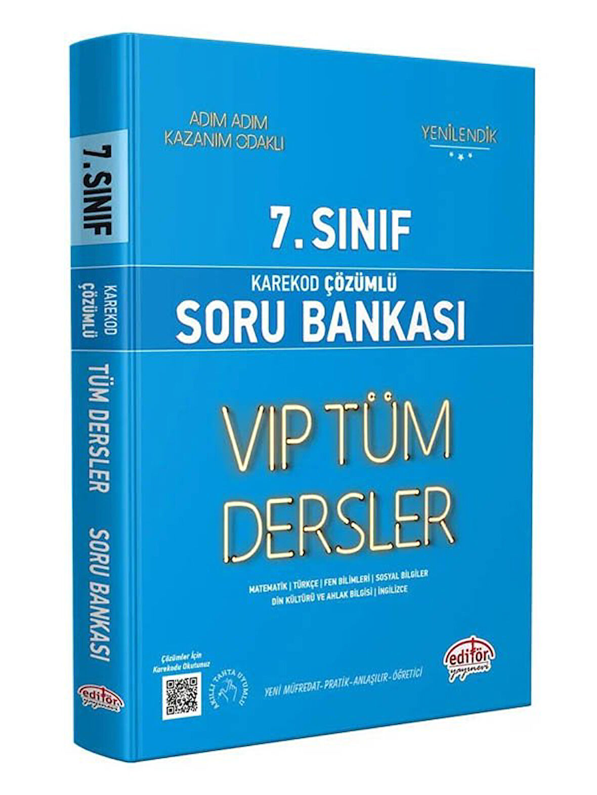 Editör 2026 7. Sınıf VIP Tüm Dersler Soru Bankası Mavi Kitap