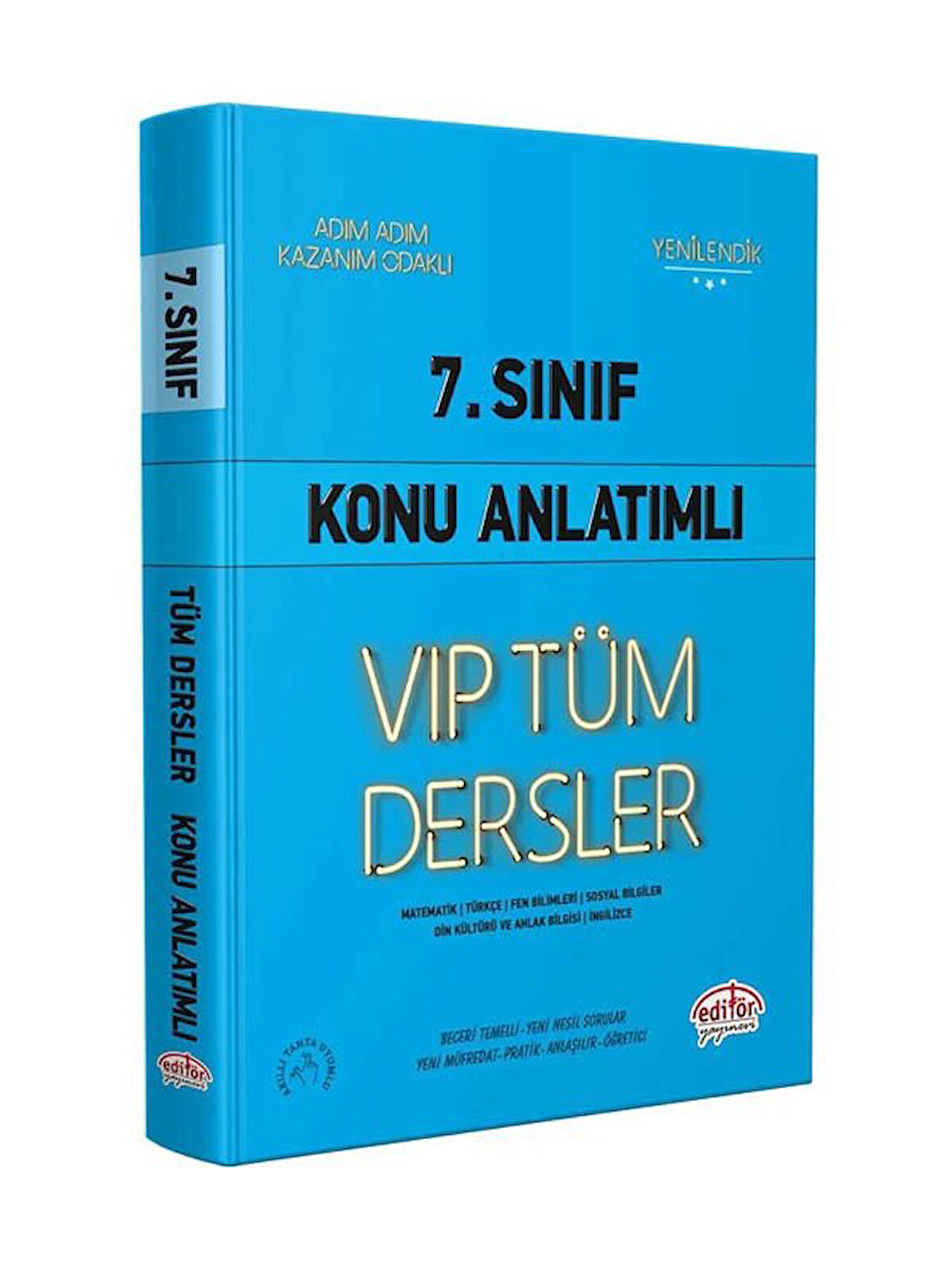 Editör 2026 7. Sınıf VIP Tüm Dersler Konu Anlatımlı Mavi Kitap