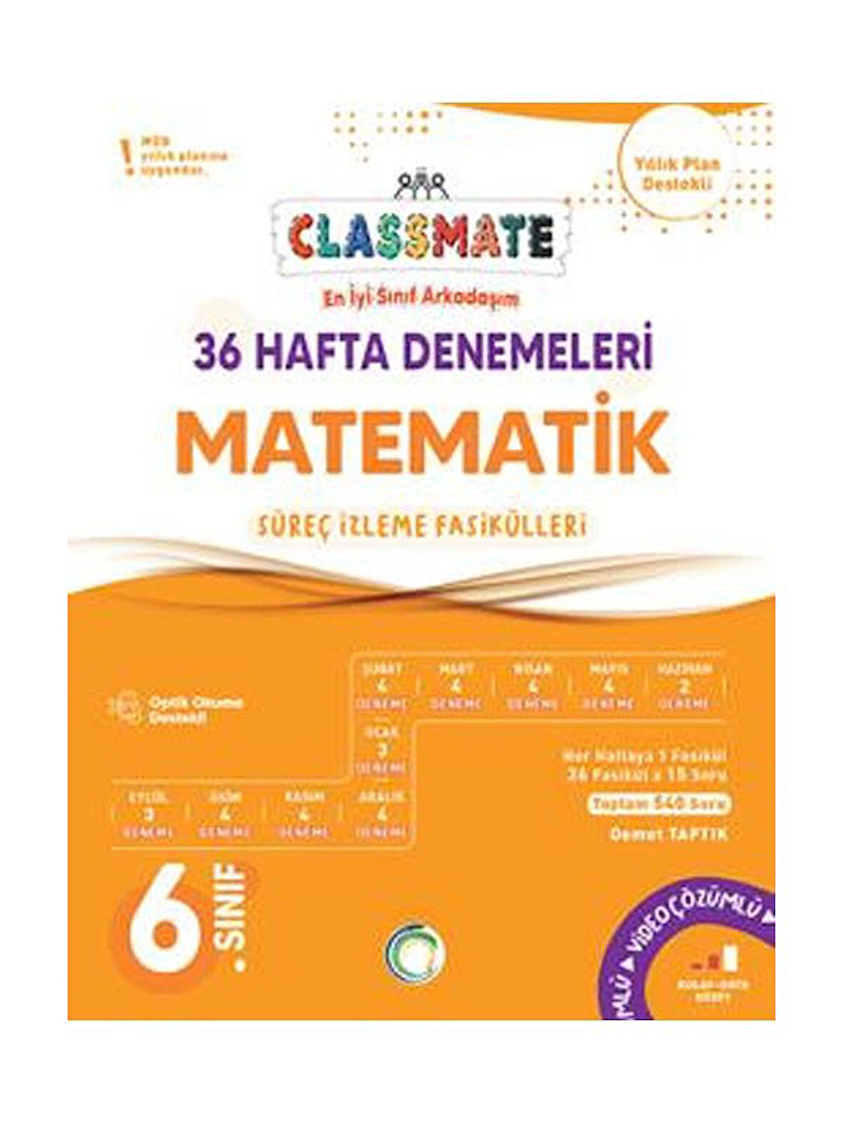 Okyanus 2026 6. Sınıf Matematik Classmate 36 Hafta Denemeleri Çözümlü