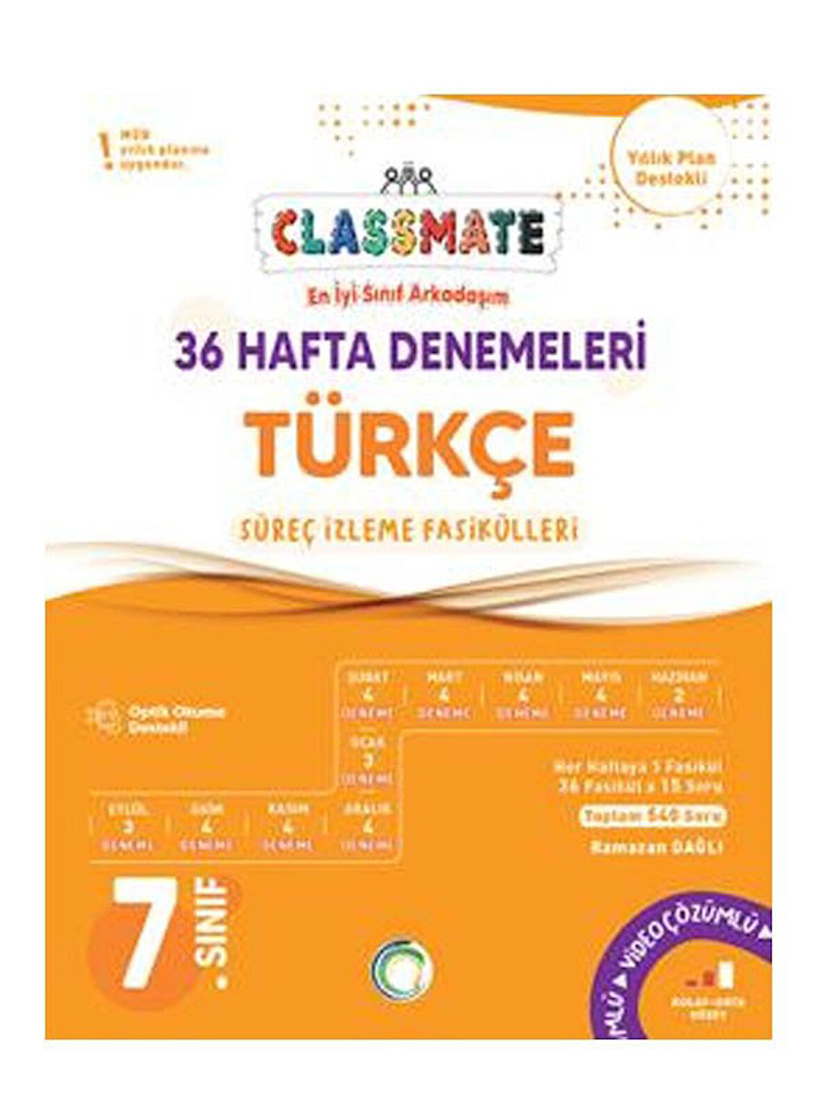 Okyanus 2026  7. Sınıf Türkçe Classmate 36 Hafta Denemeleri Çözümlü