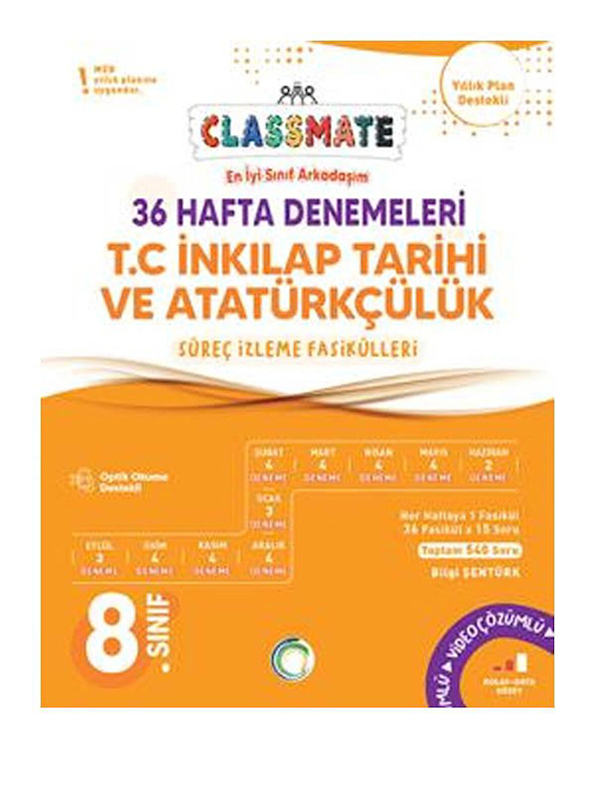 Okyanus 2026  8. Sınıf TC İnkılap Tarihi ve Atatürkçülük Classmate 36 Hafta Denemeleri Çözümlü