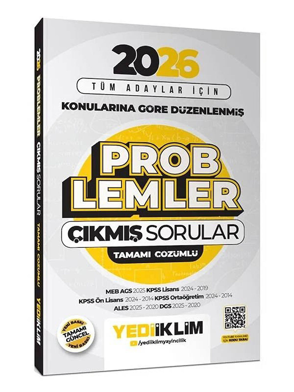 Yediiklim 2026 KPSS MEB-AGS ALES DGS Problemler Çıkmış Sorular Çözümlü