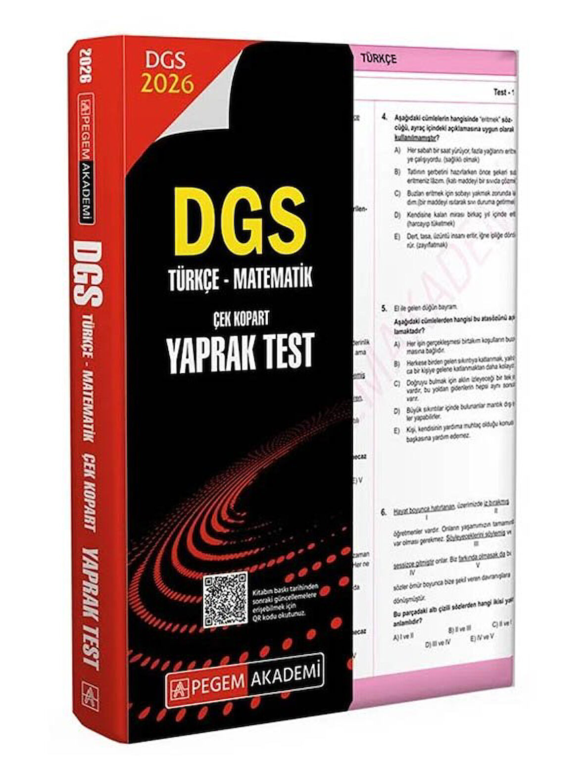 Pegem 2026 DGS Yaprak Test