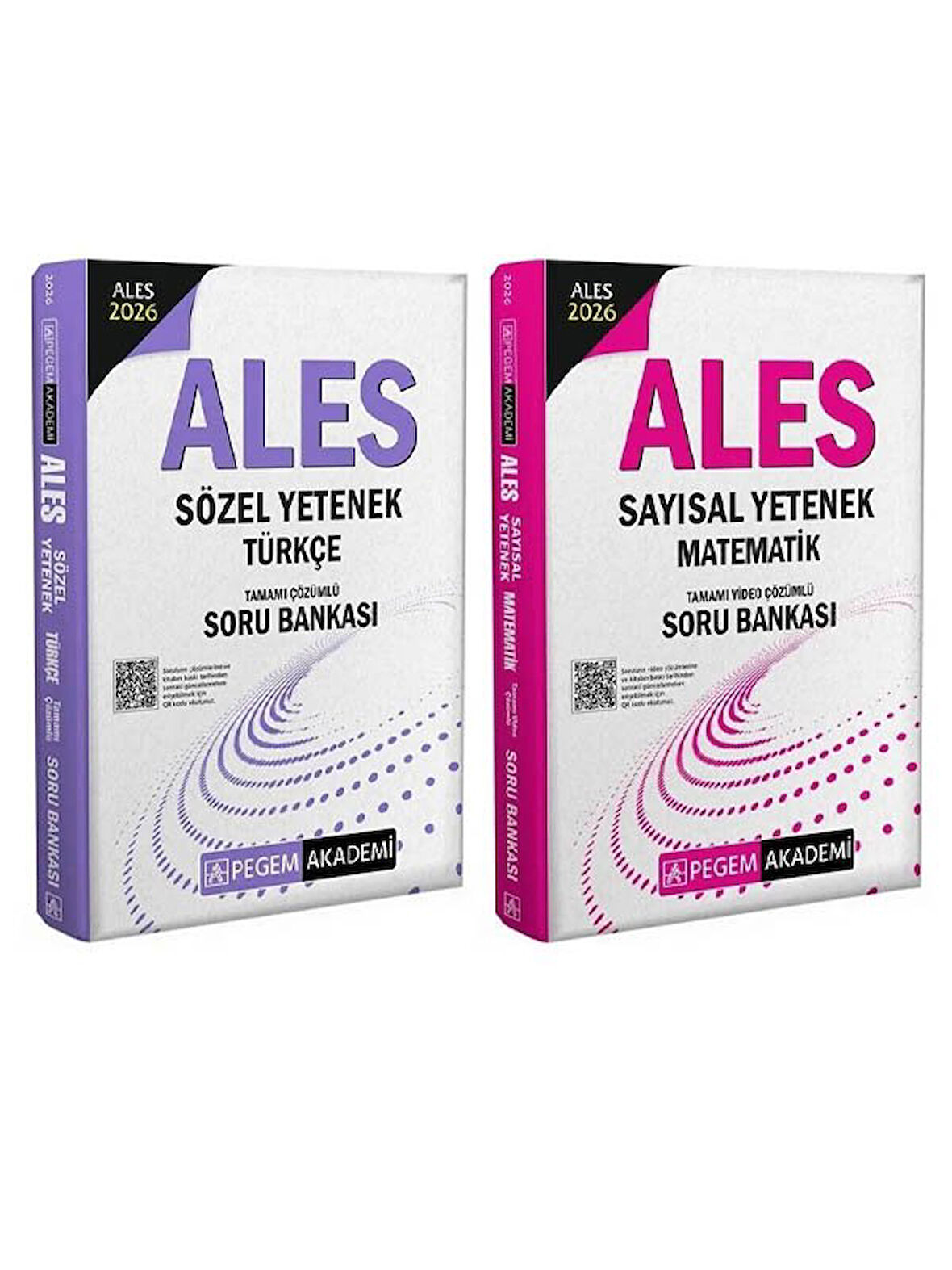 Pegem 2026 ALES Türkçe Sözel Mantık + Matematik Sayısal Mantık Soru Bankası 2 li Set