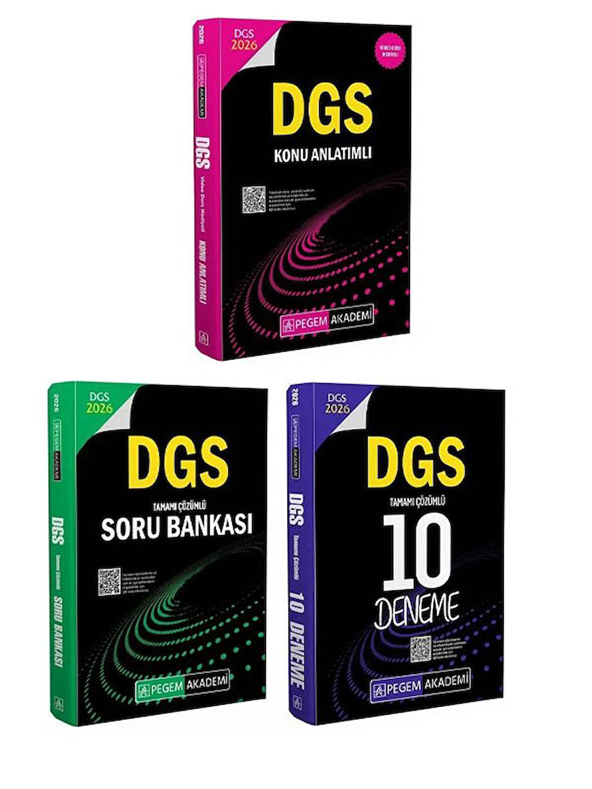 Pegem 2026 DGS Konu Anlatımı + Soru Bankası + 10 Deneme 3 lü Set 