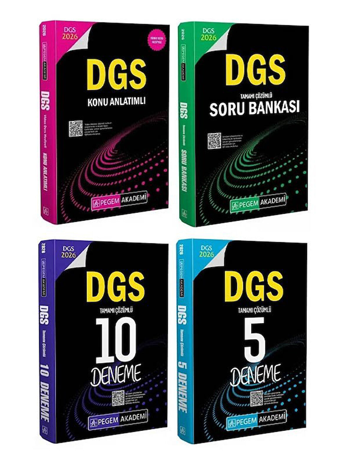 Pegem 2026 DGS Konu + Soru Bankası + 10+5 Deneme 4 lü Set