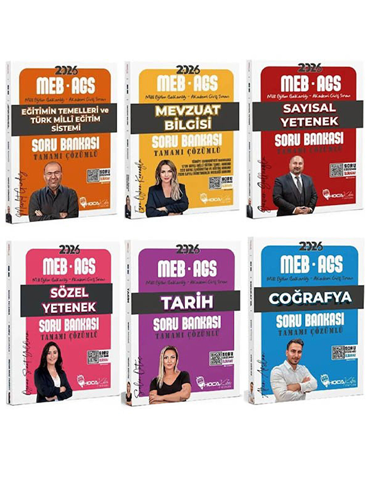 HocaKafası 2026 MEB-AGS Tüm Dersler Soru Bankası 6 lı Set