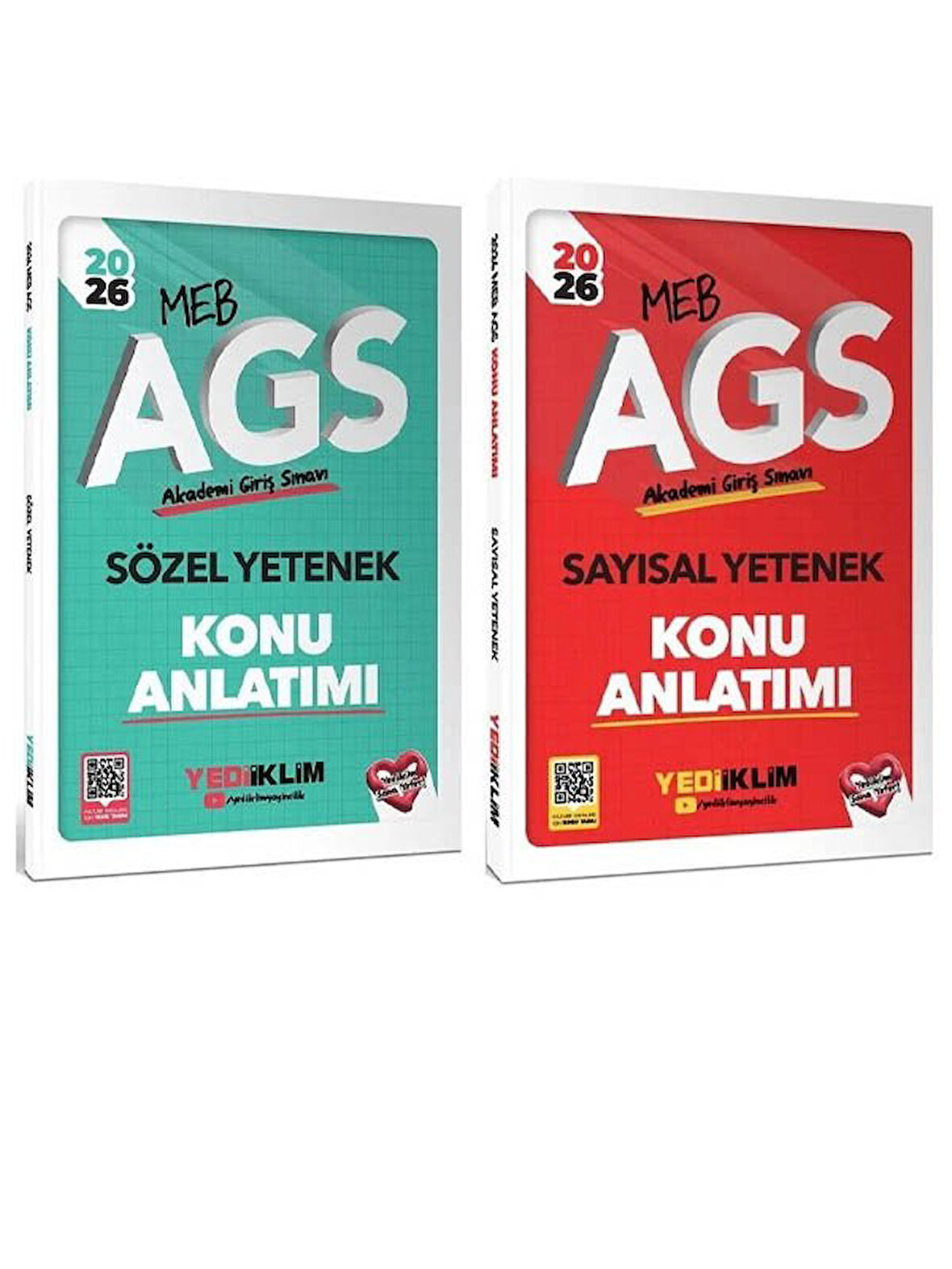 Yediiklim 2026 MEB-AGS Sözel + Sayısal Yetenek Konu 2 li Set