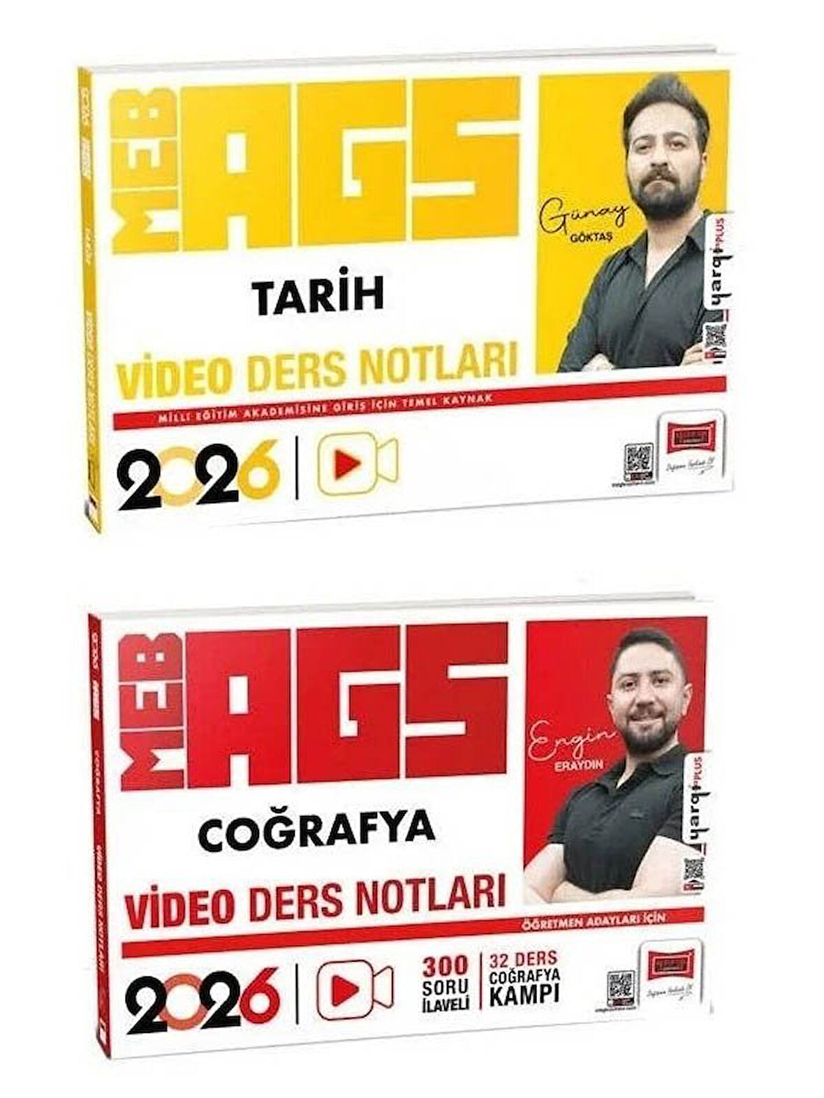 Yargı 2026 MEB-AGS Tarih + Coğrafya Video Ders Notları 2 li Set 