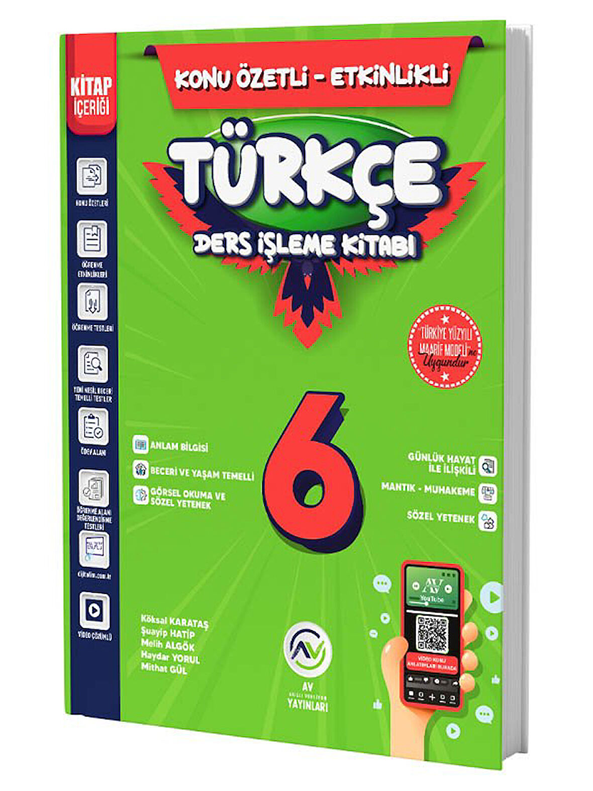 Av 2026 6. Sınıf Türkçe Ders İşleme Kitabı Yeni Marif Modele Uygun
