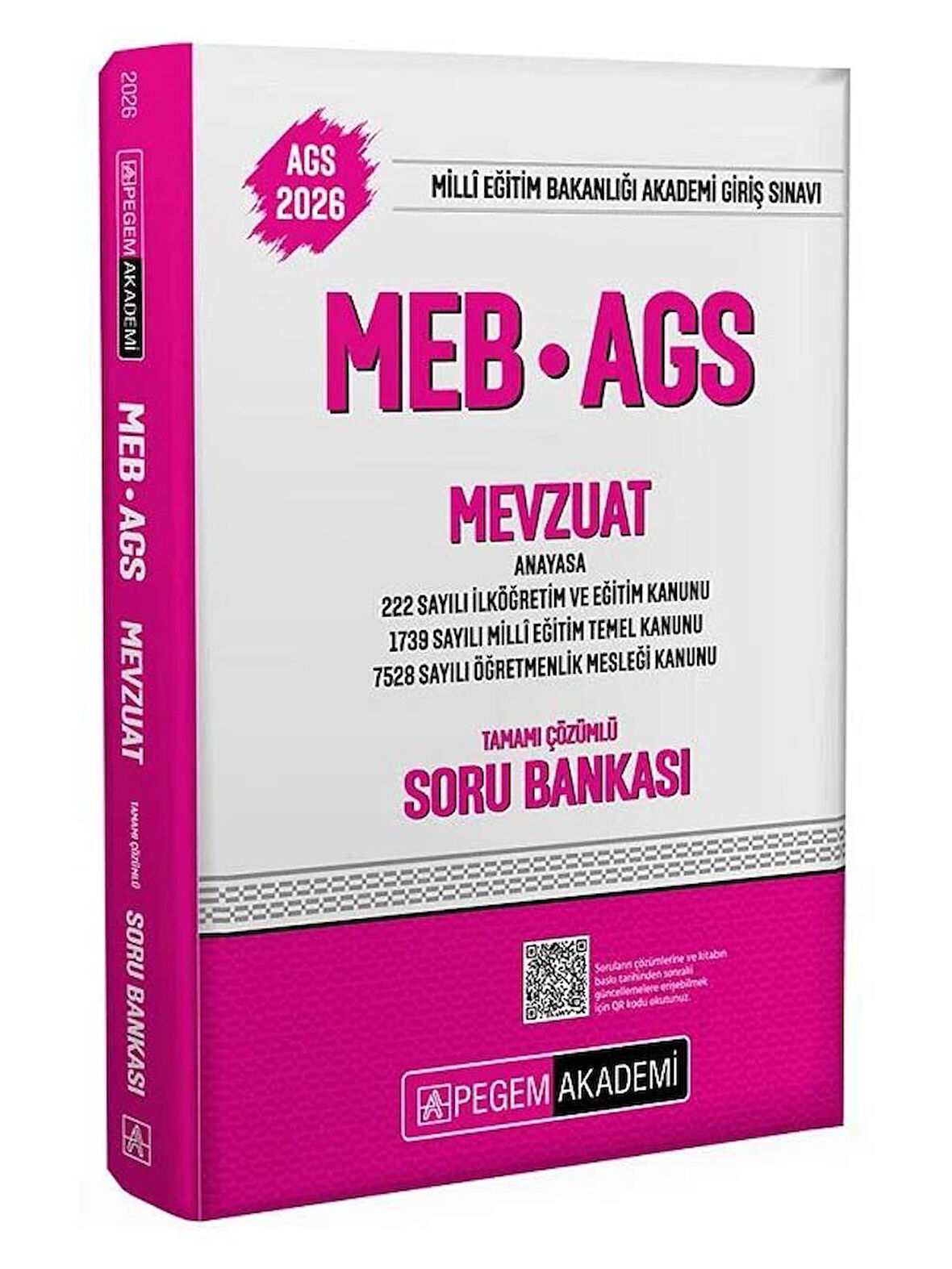 Pegem 2026 MEB-AGS Mevzuat Soru Bankası Çözümlü