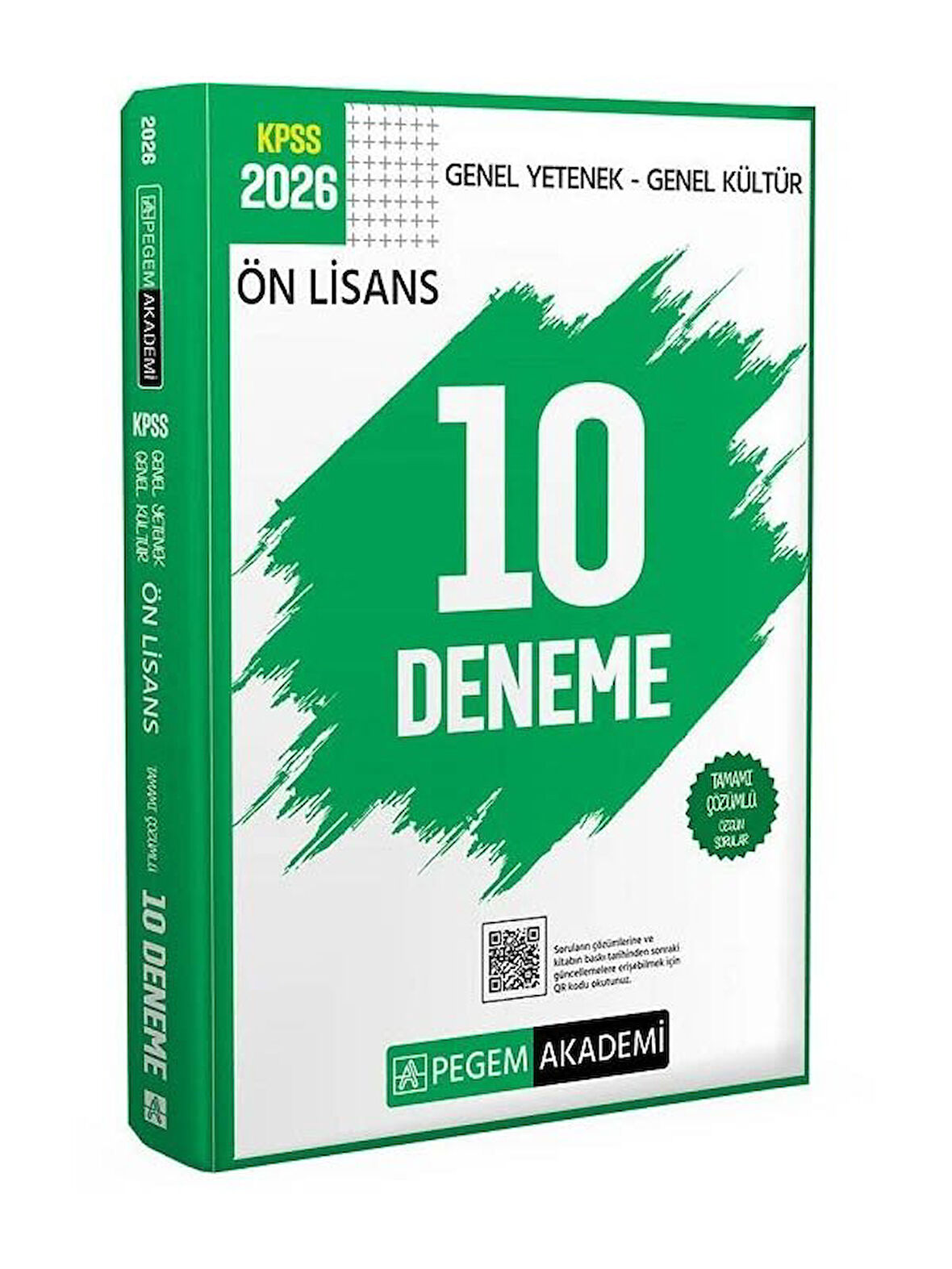 Pegem 2026 KPSS Genel Yetenek Genel Kültür Ön Lisans 10 Deneme Çözümlü