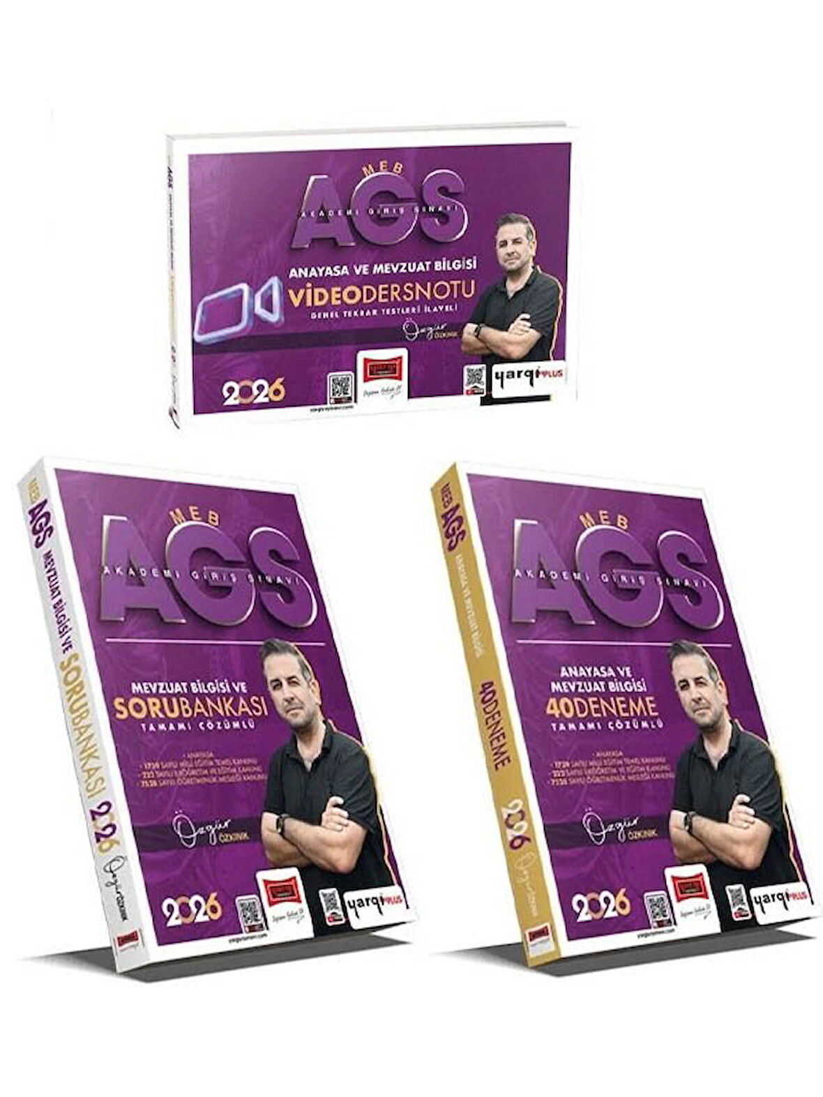 Yargı 2026 MEB-AGS Anayasa ve Mevzuat Bilgisi Video Ders Notu + Soru Bankası + 40 Deneme 3 lü Set