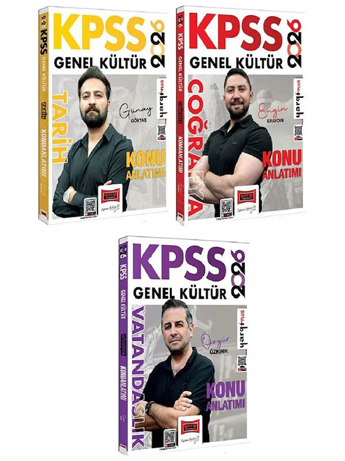 Yargı 2026 KPSS Tarih + Coğrafya + Vatandaşlık Konu Anlatımı 3 lü Set 