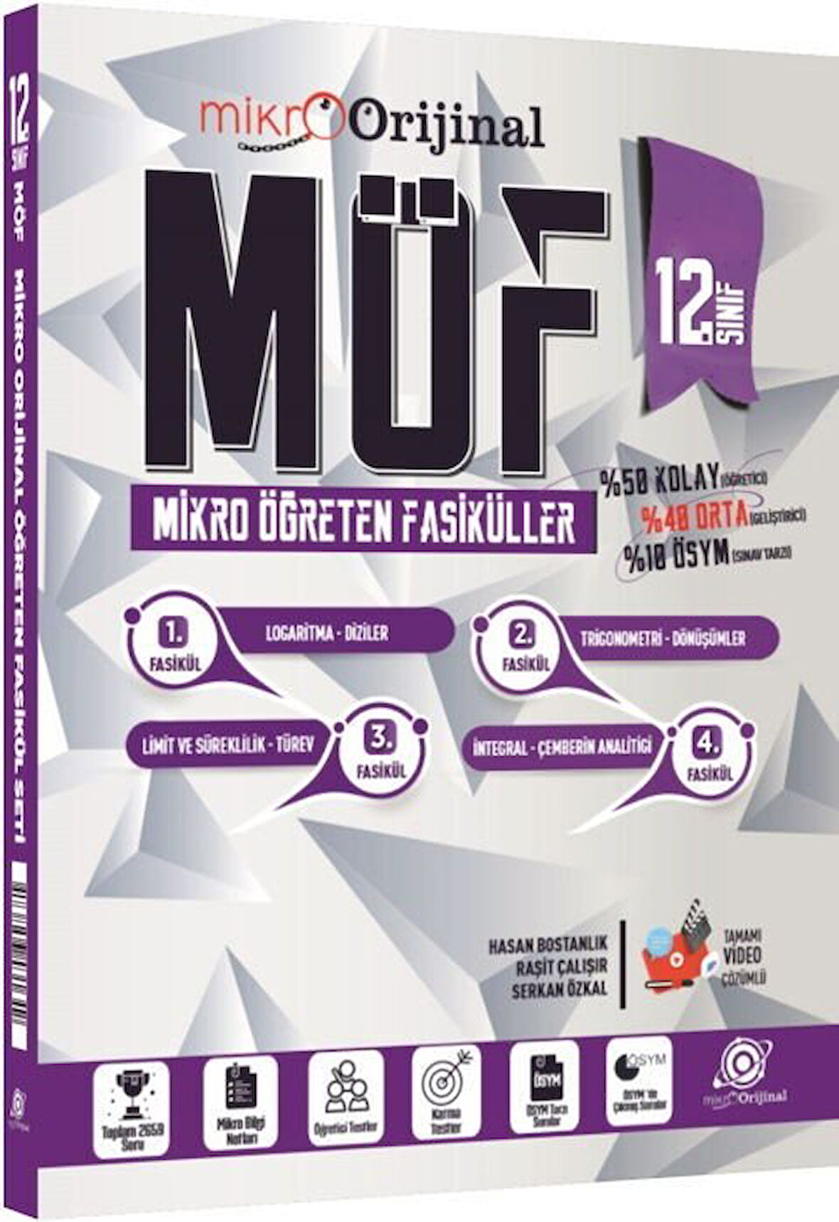 Orijinal 2026 Mikro 12. Sınıf Matematik MÖF Mikro Öğreten Fasiküller