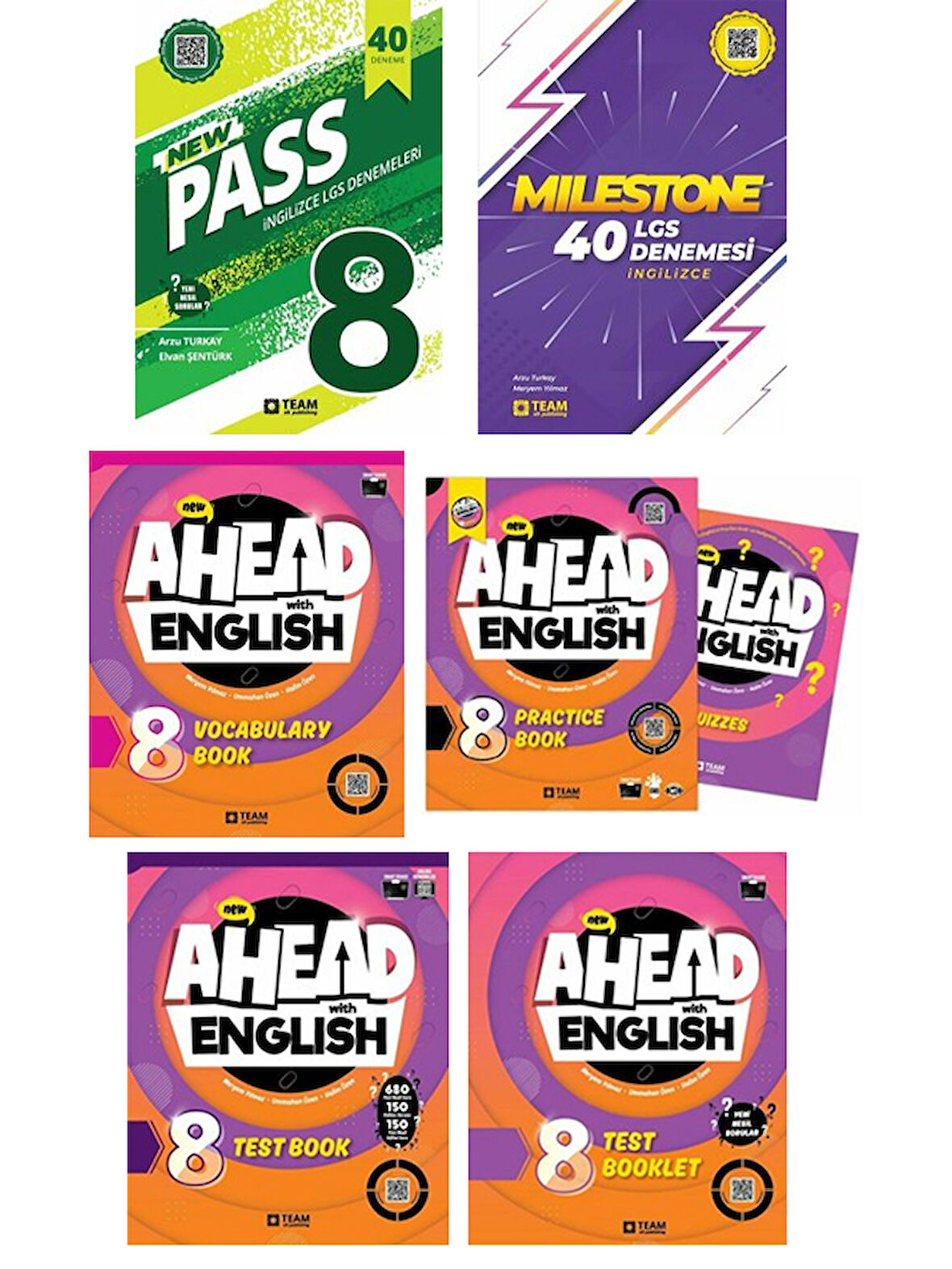 Team Elt 2026 LGS Ahead English + PASS + Milestone 6 Kitap Set