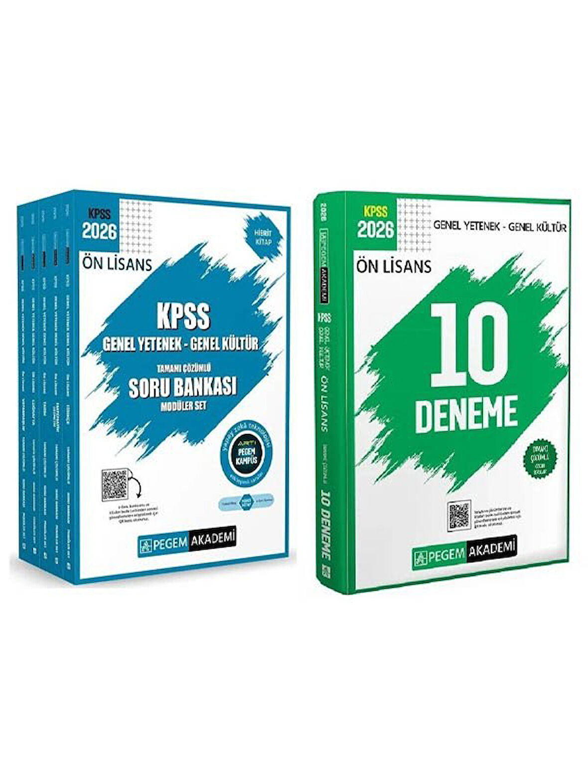 Pegem 2026 KPSS Ön Lisans Soru Bankası Modüler + 10 Deneme 2 li Set