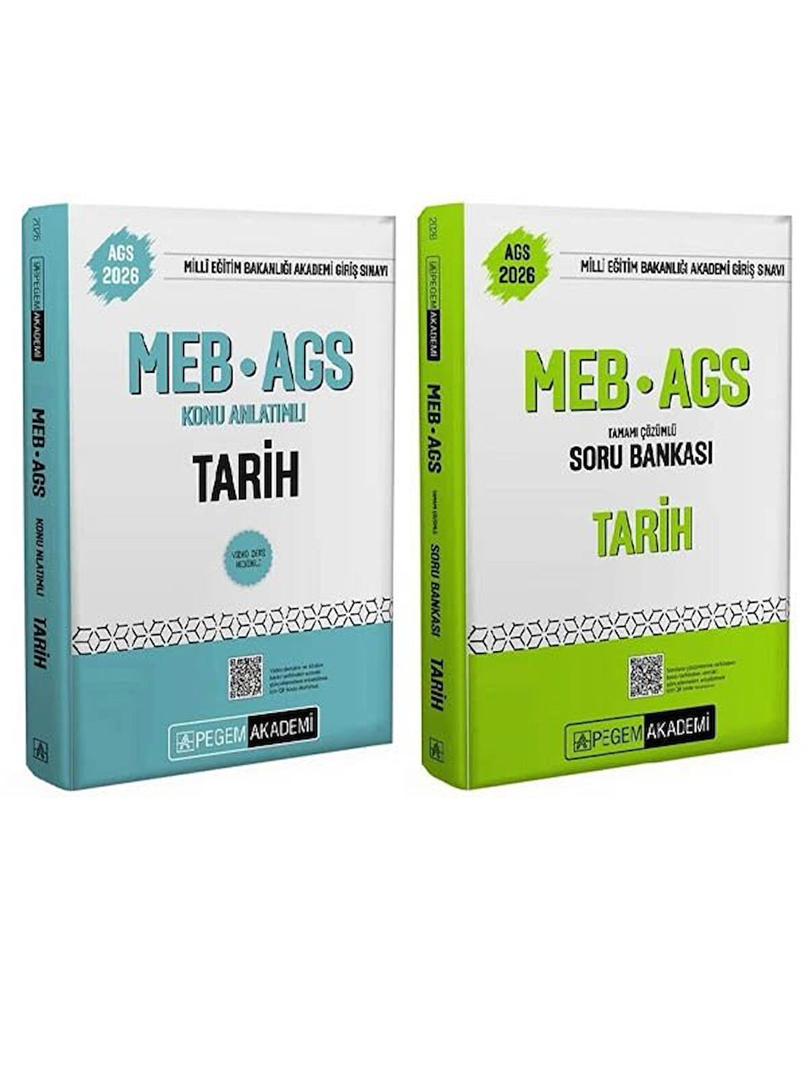 Pegem 2026 MEB-AGS Tarih Konu Anlatımlı + Soru Bankası 2 li Set