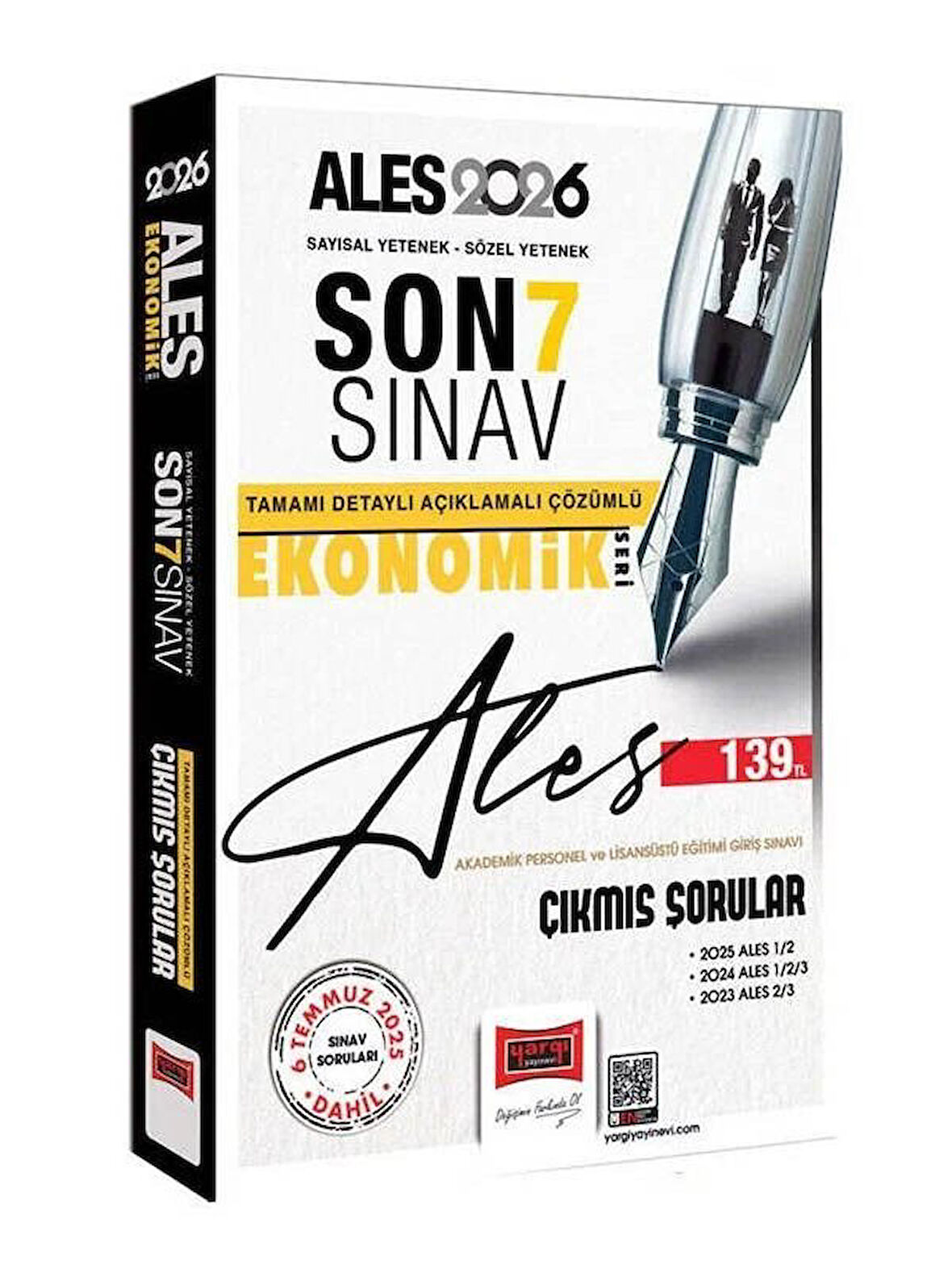 Yargı 2026 ALES Çıkmış Sorular Son 7 Sınav Çözümlü Ekonomik Seri