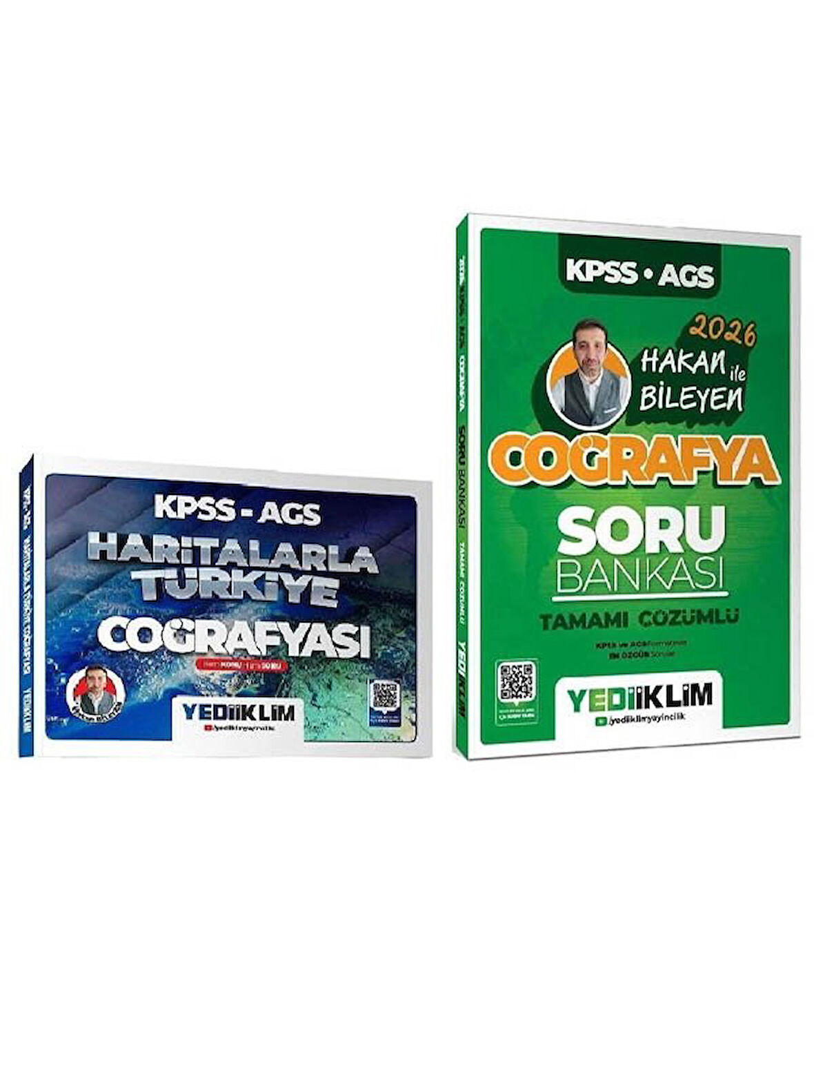 Yediiklim 2026 KPSS MEB-AGS Haritalarla Türkiye Coğrafyası + Soru Bankası 2 li Set