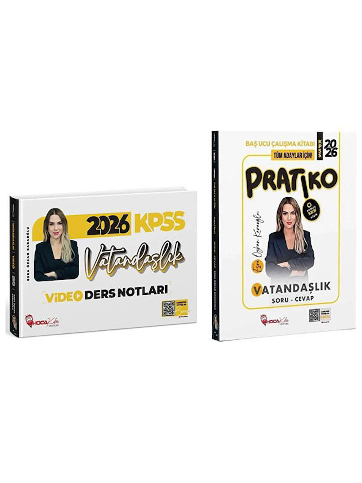 Hoca Kafası 2026 KPSS Vatandaşlık Video Ders Notları + Pratiko Soru Cevap 2 li Set