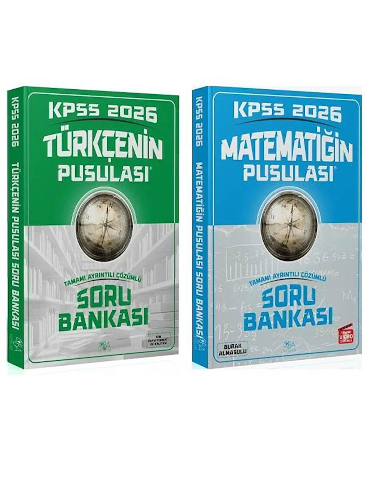 CBA  2026 KPSS Türkçe + Matematik Pusulası Soru Bankası 2 li Set