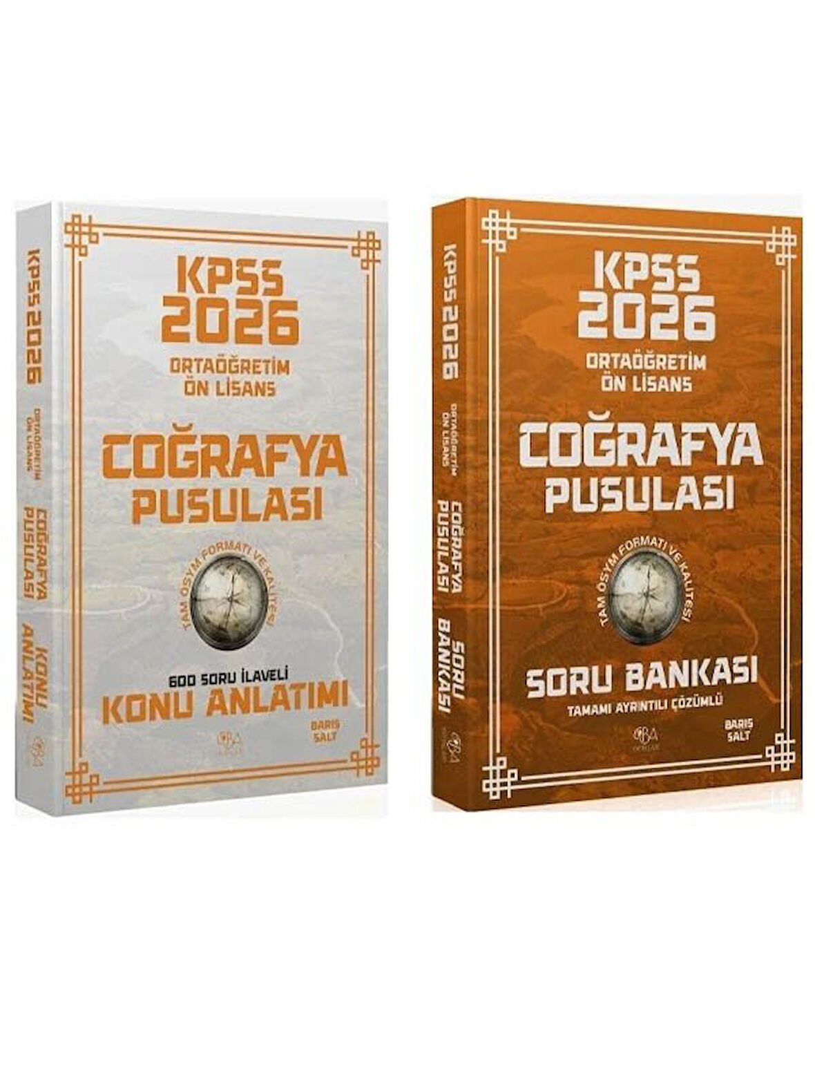 CBA 2026 KPSS Lise Ortaöğretim Ön Lisans Coğrafya Pusulası Konu Anlatımı + Soru Bankası 2 li Set