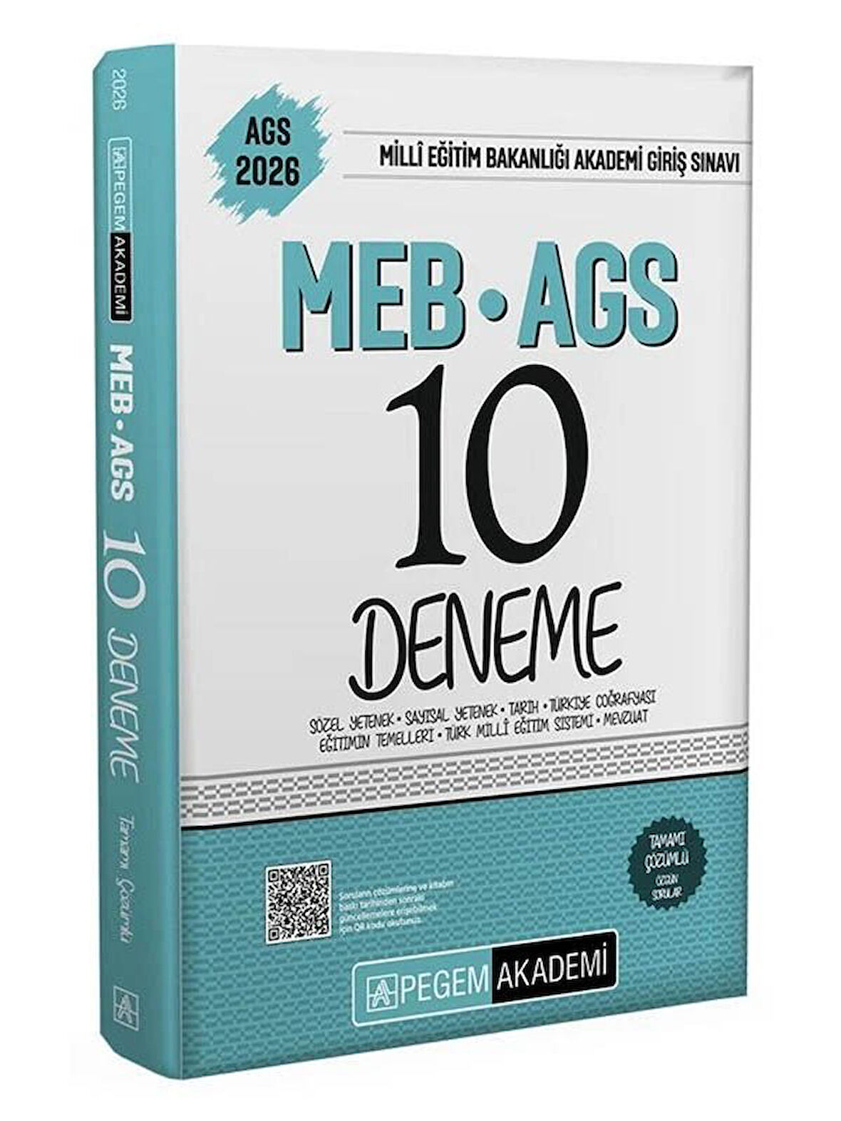 Pegem 2026 MEB-AGS Tüm Dersler 10 Deneme Çözümlü
